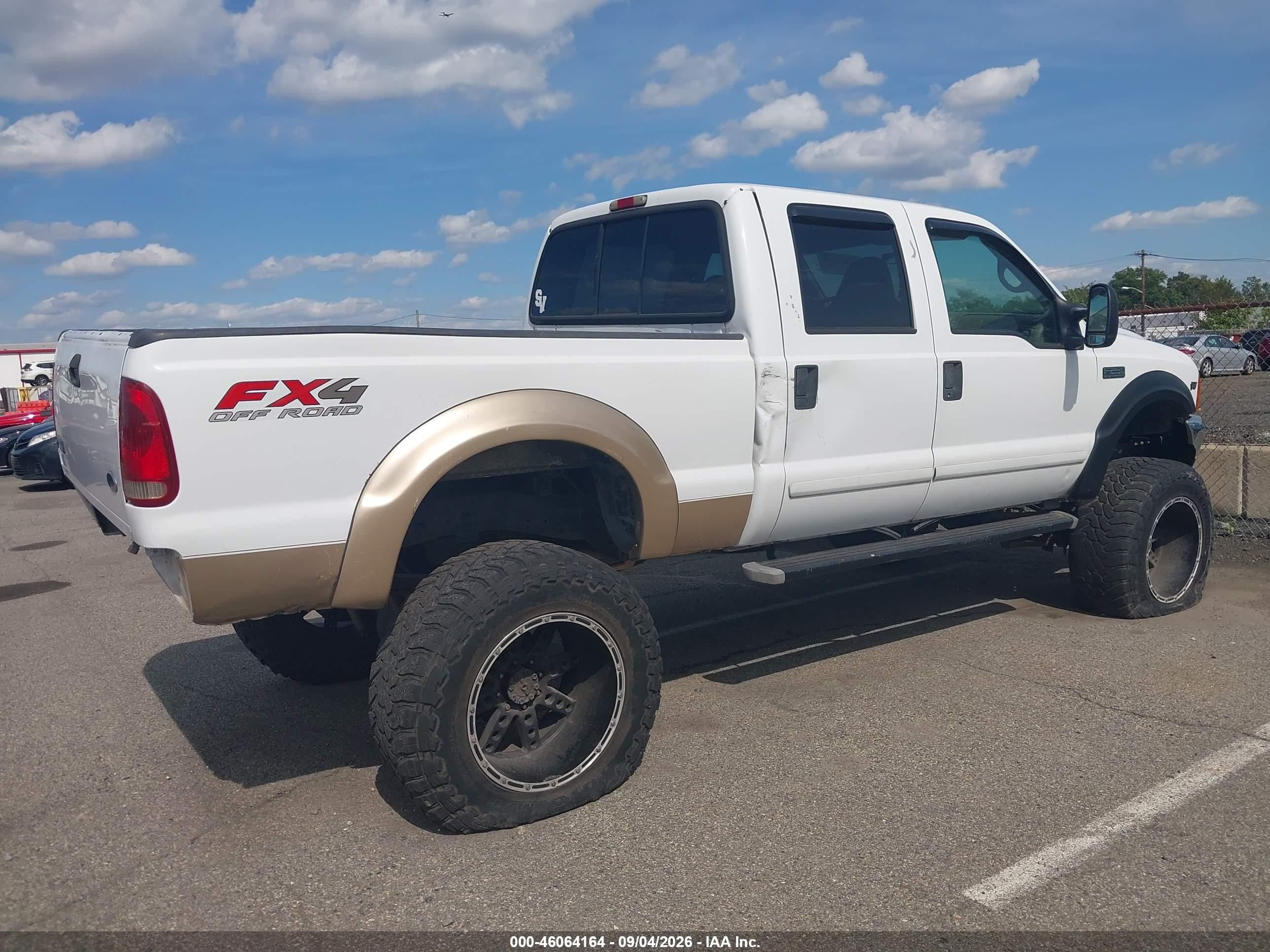 2001 Ford F-250 Lariat/xl/xlt White vin: 1FTNW21L71EA02874