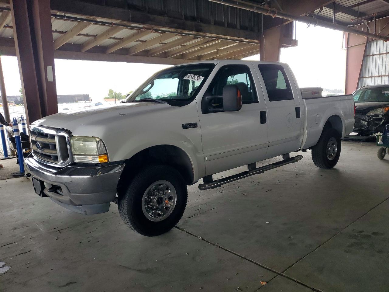 2003 Ford F250 Super Duty White vin: 1FTNW21L73EB62238