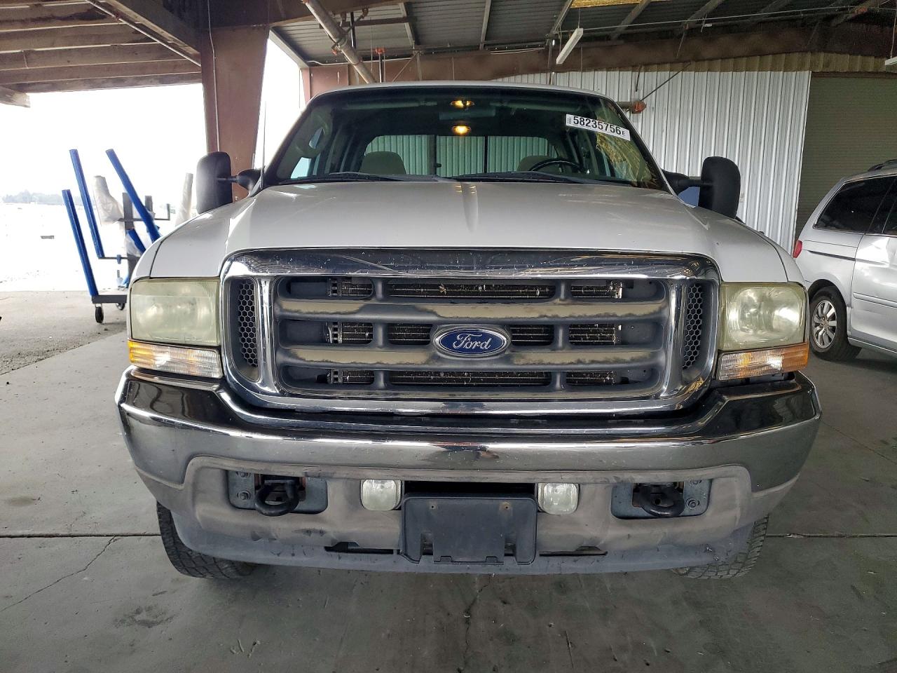 2003 Ford F250 Super Duty White vin: 1FTNW21L73EB62238