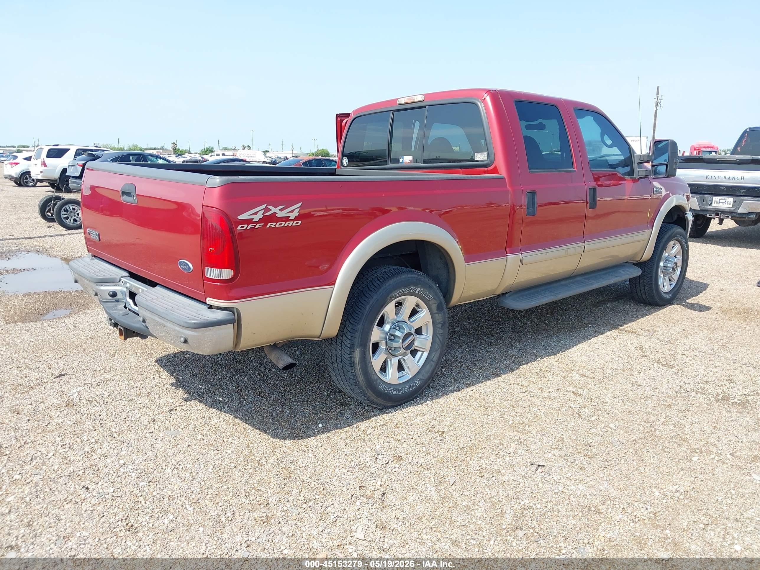 2001 Ford F-250 Lariat/xl/xlt Red vin: 1FTNW21L91EC23389