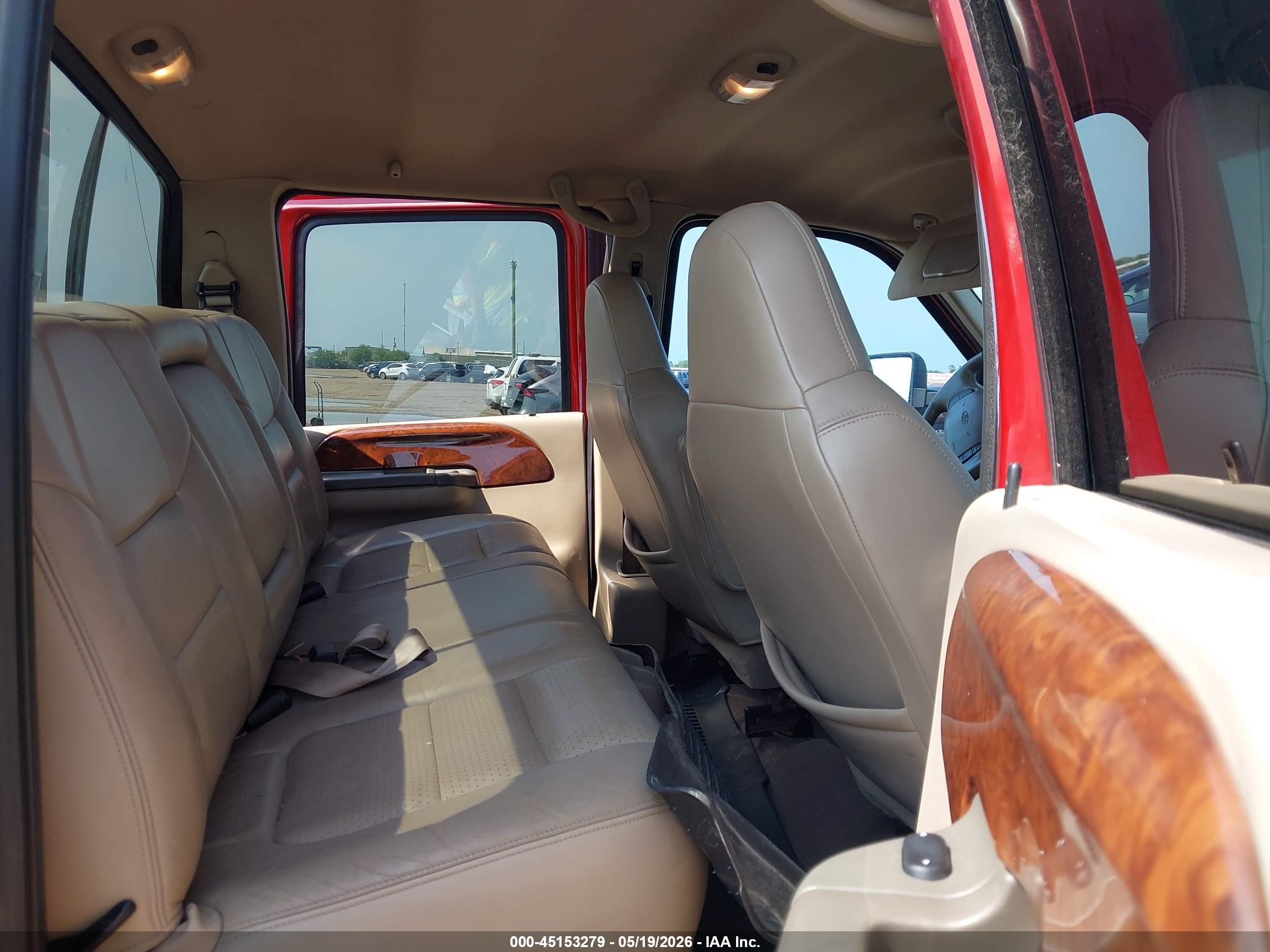 2001 Ford F-250 Lariat/xl/xlt Red vin: 1FTNW21L91EC23389