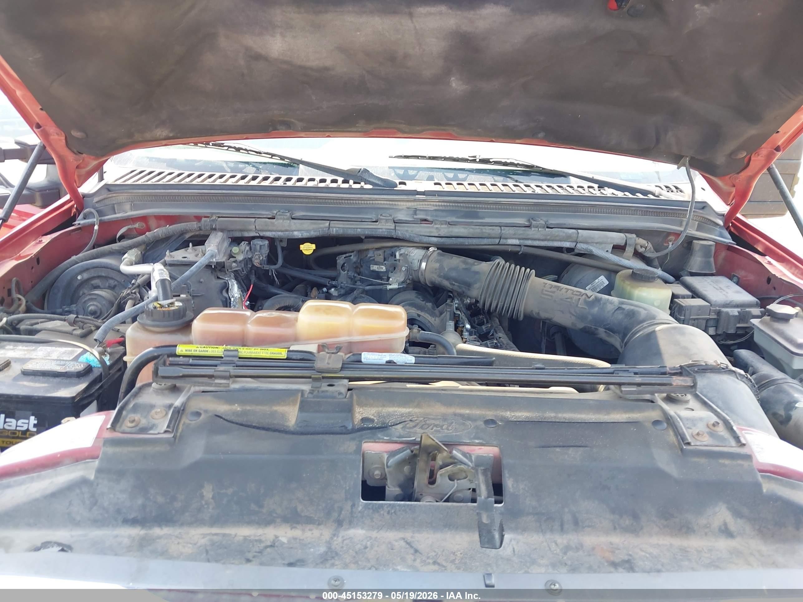 2001 Ford F-250 Lariat/xl/xlt Red vin: 1FTNW21L91EC23389
