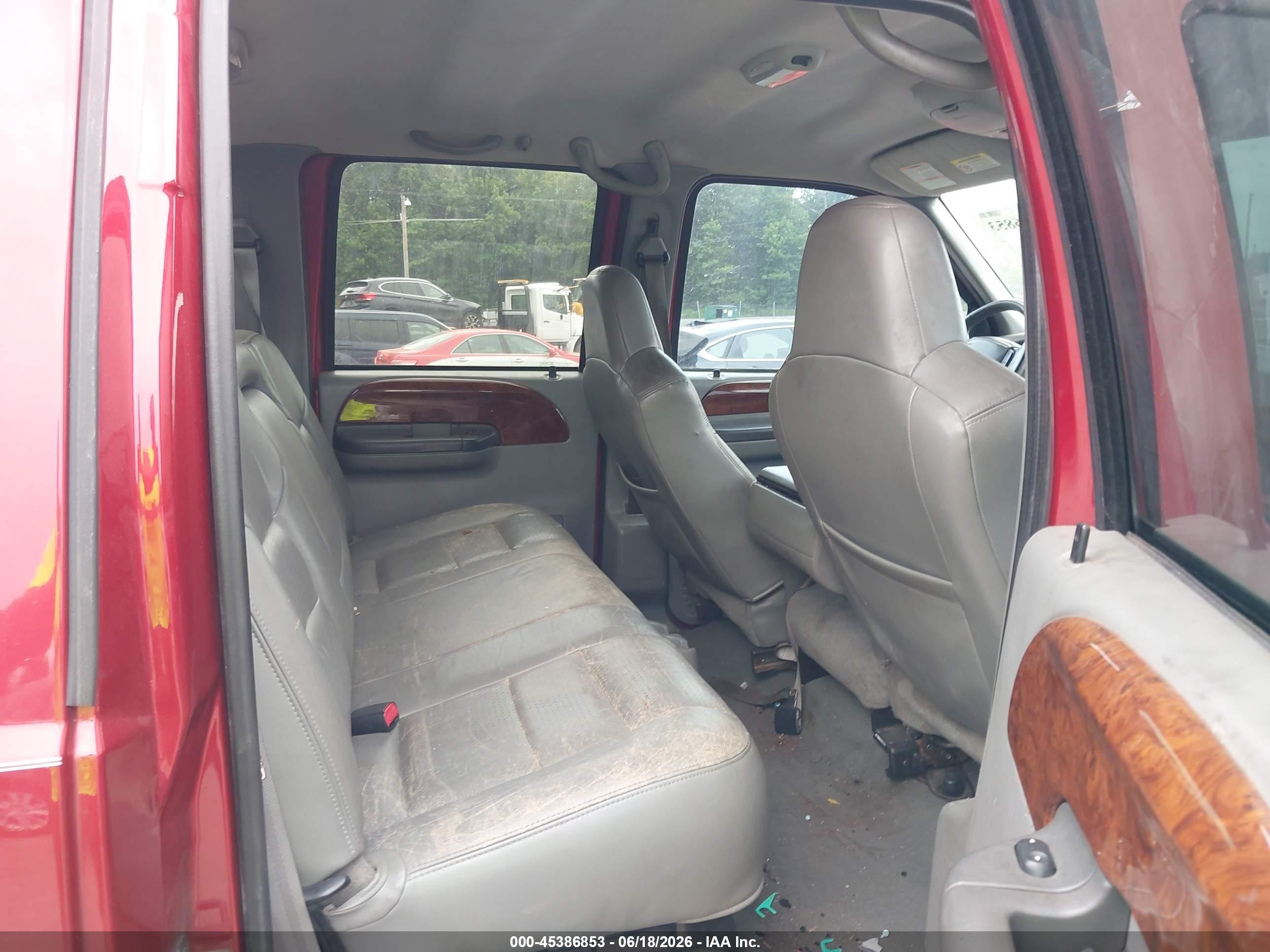 2002 Ford F-250 Lariat/xl/xlt Red vin: 1FTNW21L92EB05442