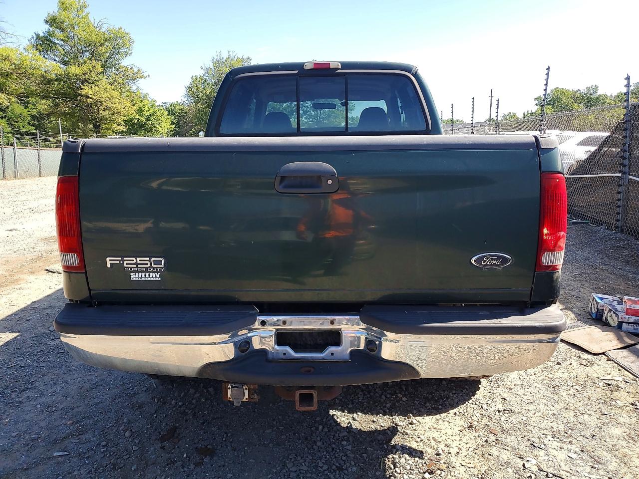 2002 Ford F250 Super Duty Green vin: 1FTNW21LX2EA17791