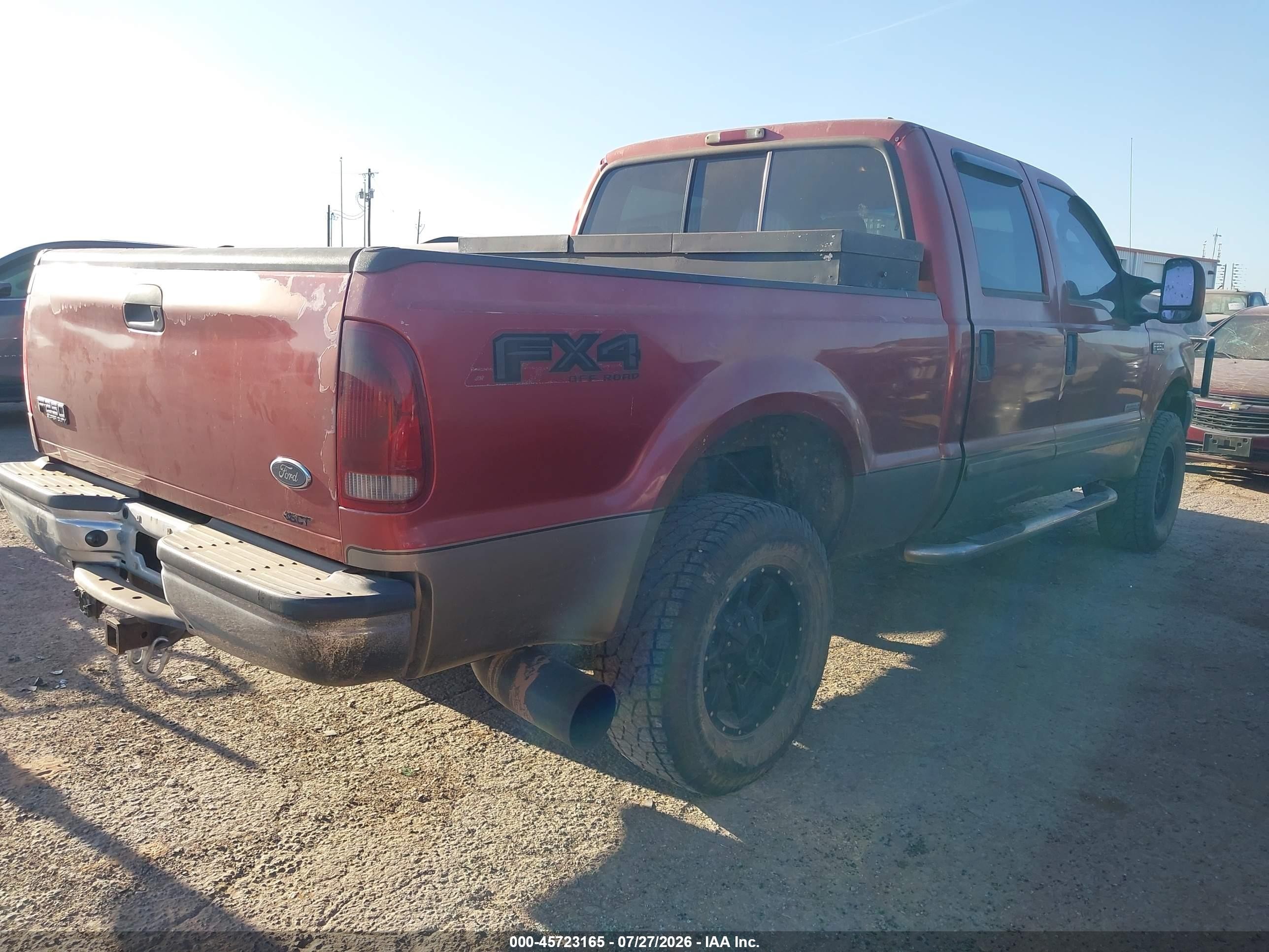 2003 Ford F-250   Burgundy vin: 1FTNW21P03EB42092