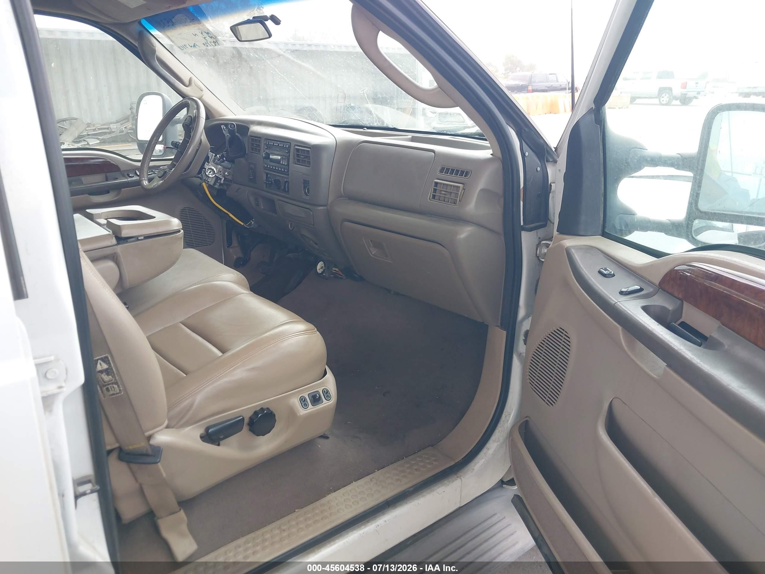 2003 Ford F-250 Lariat/xl/xlt White vin: 1FTNW21P03EB82253