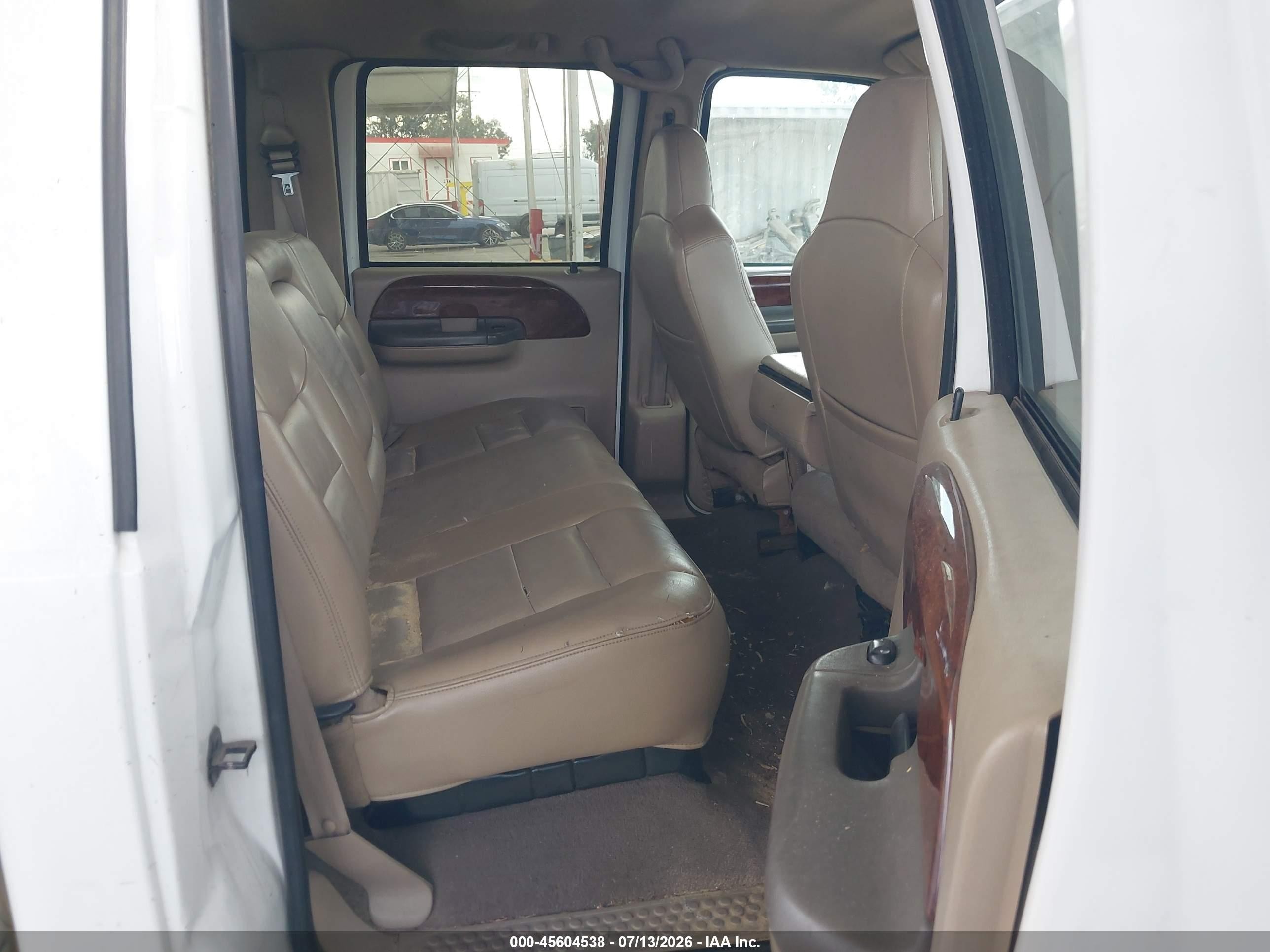 2003 Ford F-250 Lariat/xl/xlt White vin: 1FTNW21P03EB82253