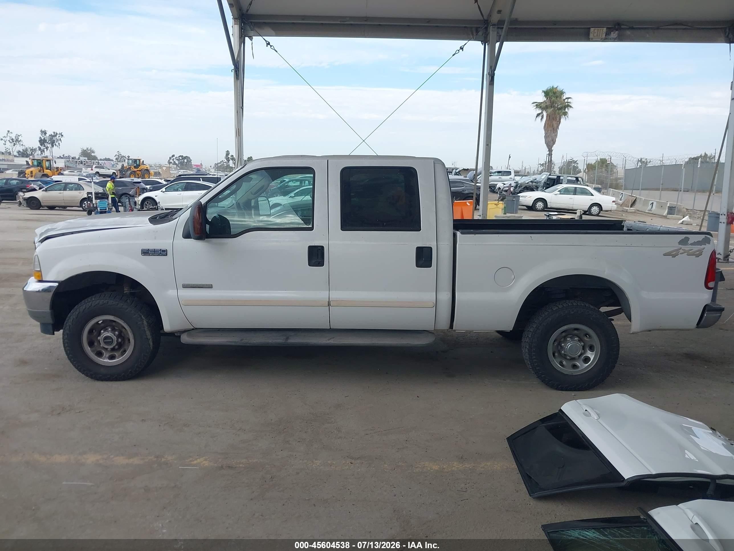 2003 Ford F-250 Lariat/xl/xlt White vin: 1FTNW21P03EB82253
