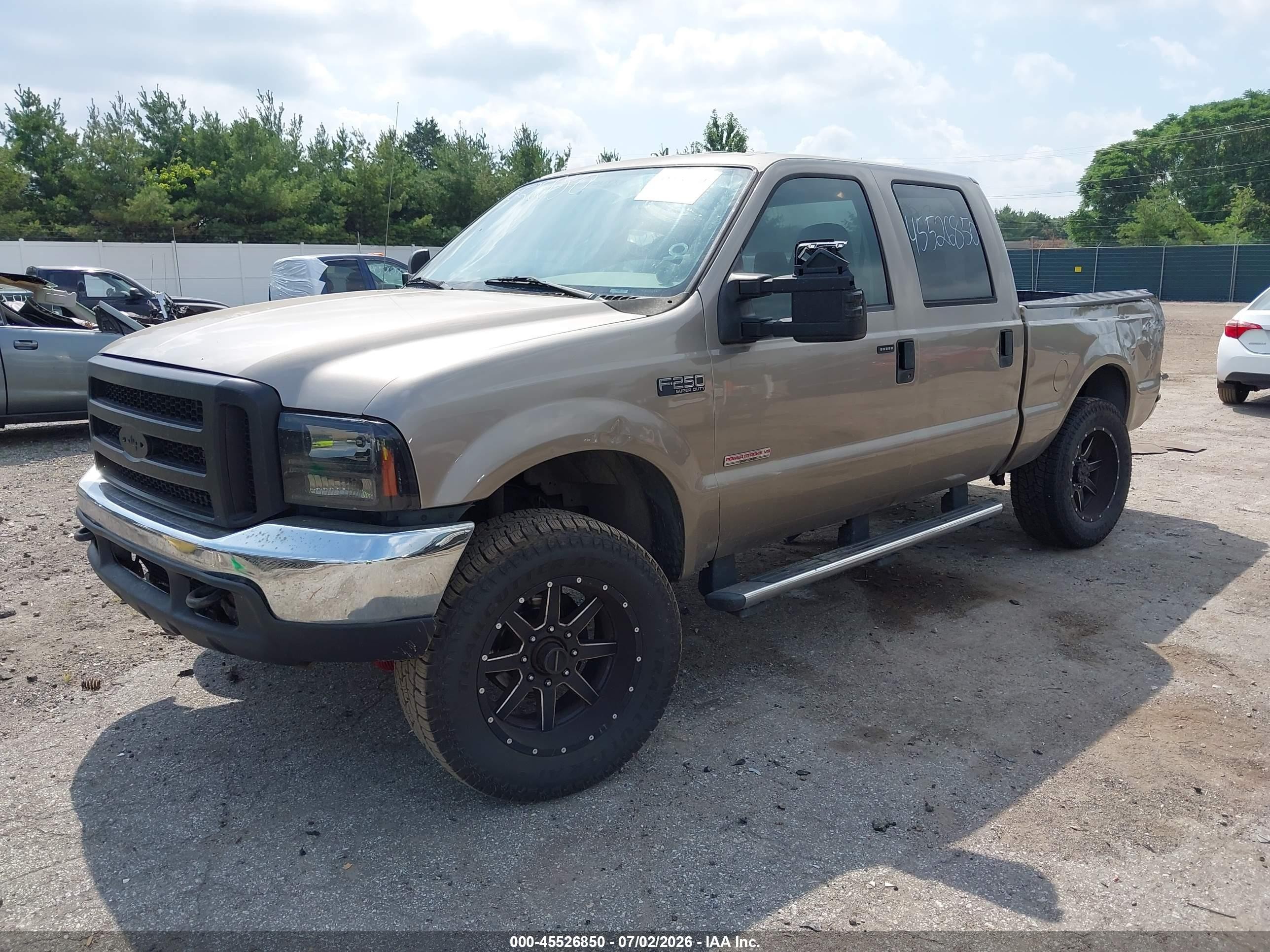 2004 Ford F-250 Lariat/xl/xlt Tan vin: 1FTNW21P04EC72925