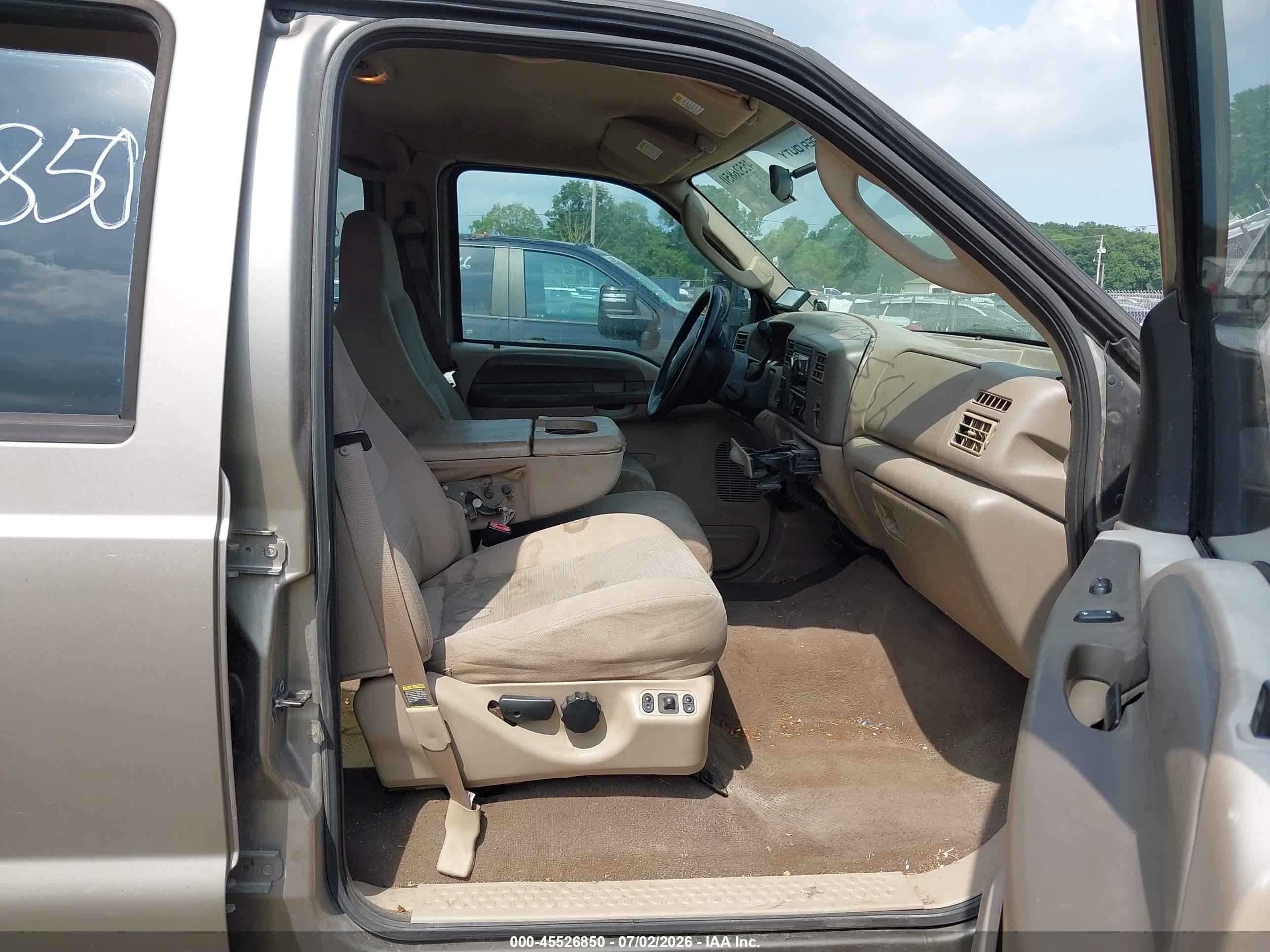 2004 Ford F-250 Lariat/xl/xlt Tan vin: 1FTNW21P04EC72925