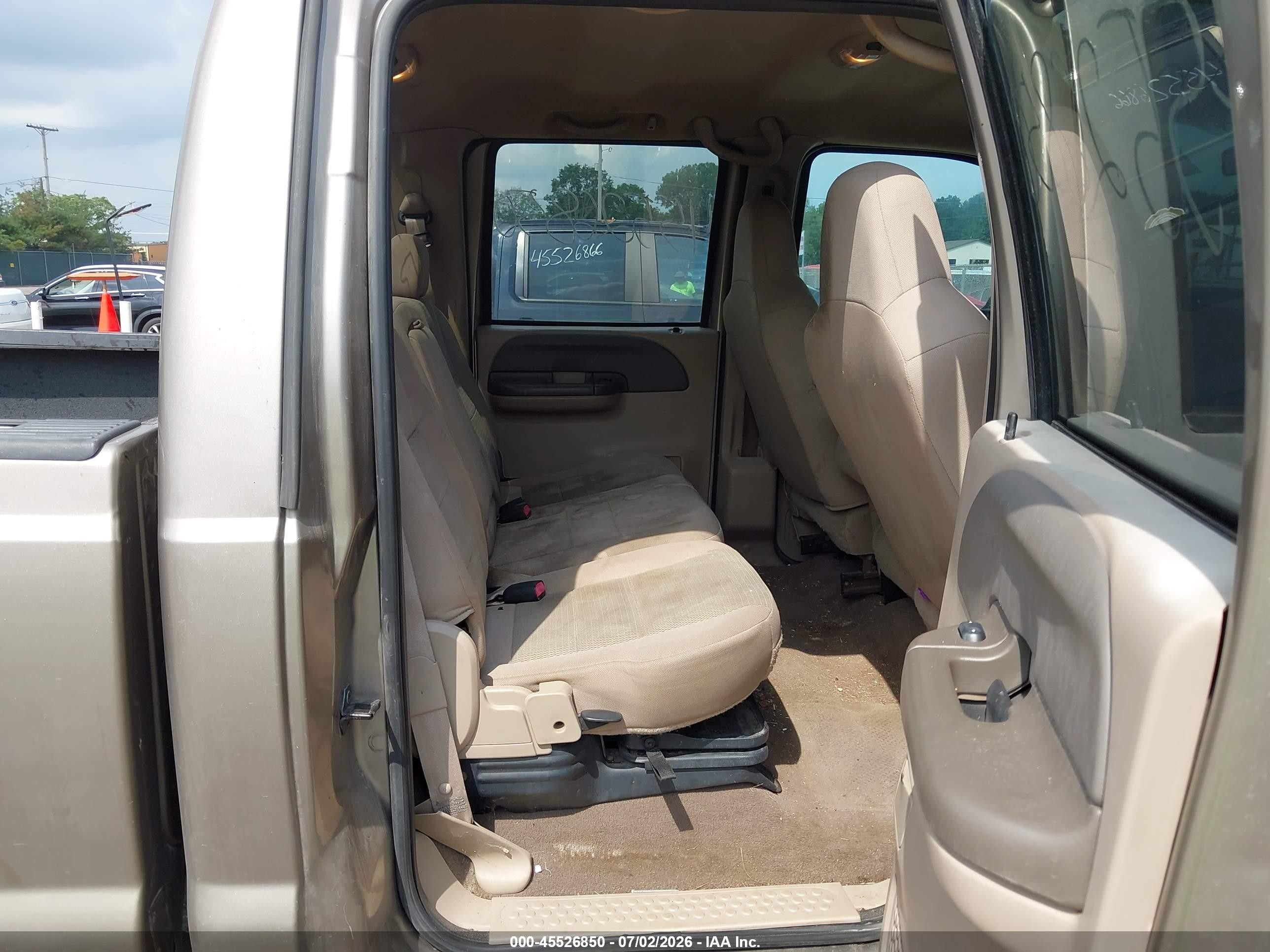 2004 Ford F-250 Lariat/xl/xlt Tan vin: 1FTNW21P04EC72925