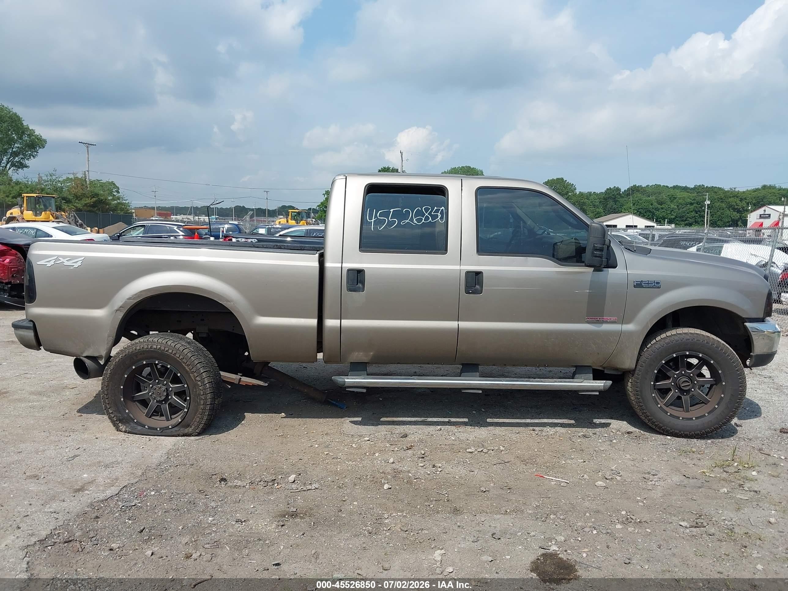 2004 Ford F-250 Lariat/xl/xlt Tan vin: 1FTNW21P04EC72925