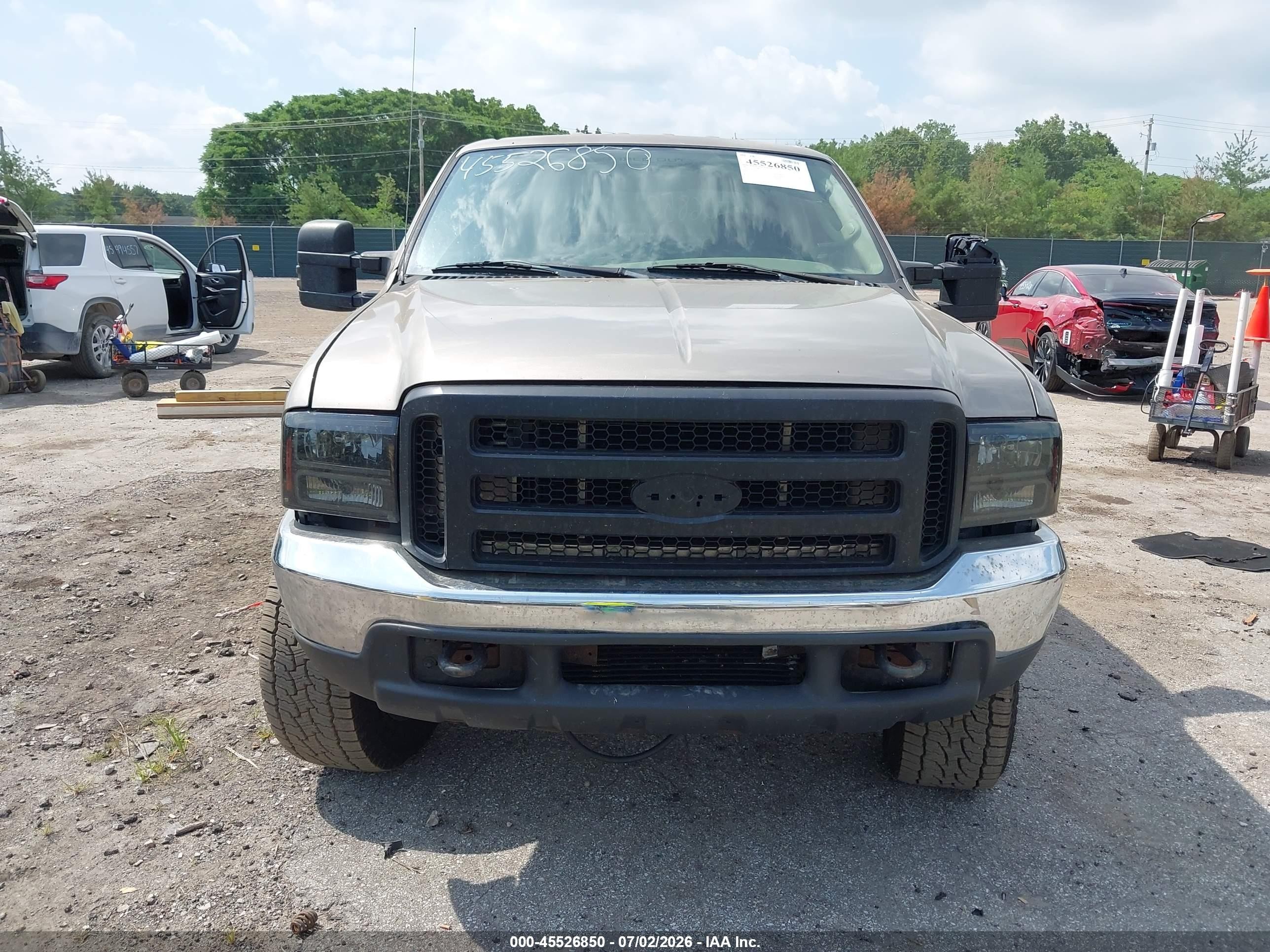 2004 Ford F-250 Lariat/xl/xlt Tan vin: 1FTNW21P04EC72925