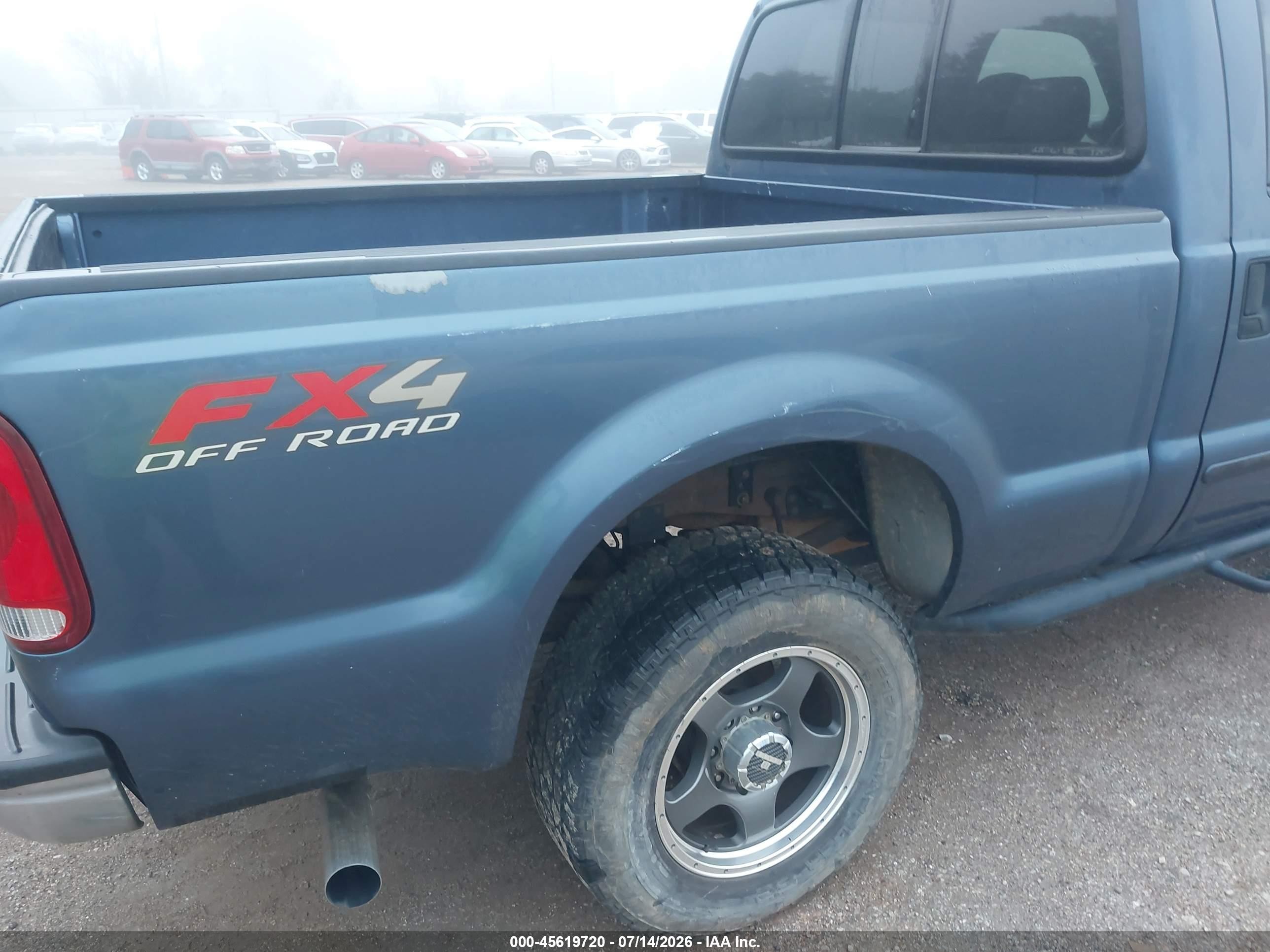 2004 Ford F-250 Lariat/xl/xlt Blue vin: 1FTNW21P14EC09249