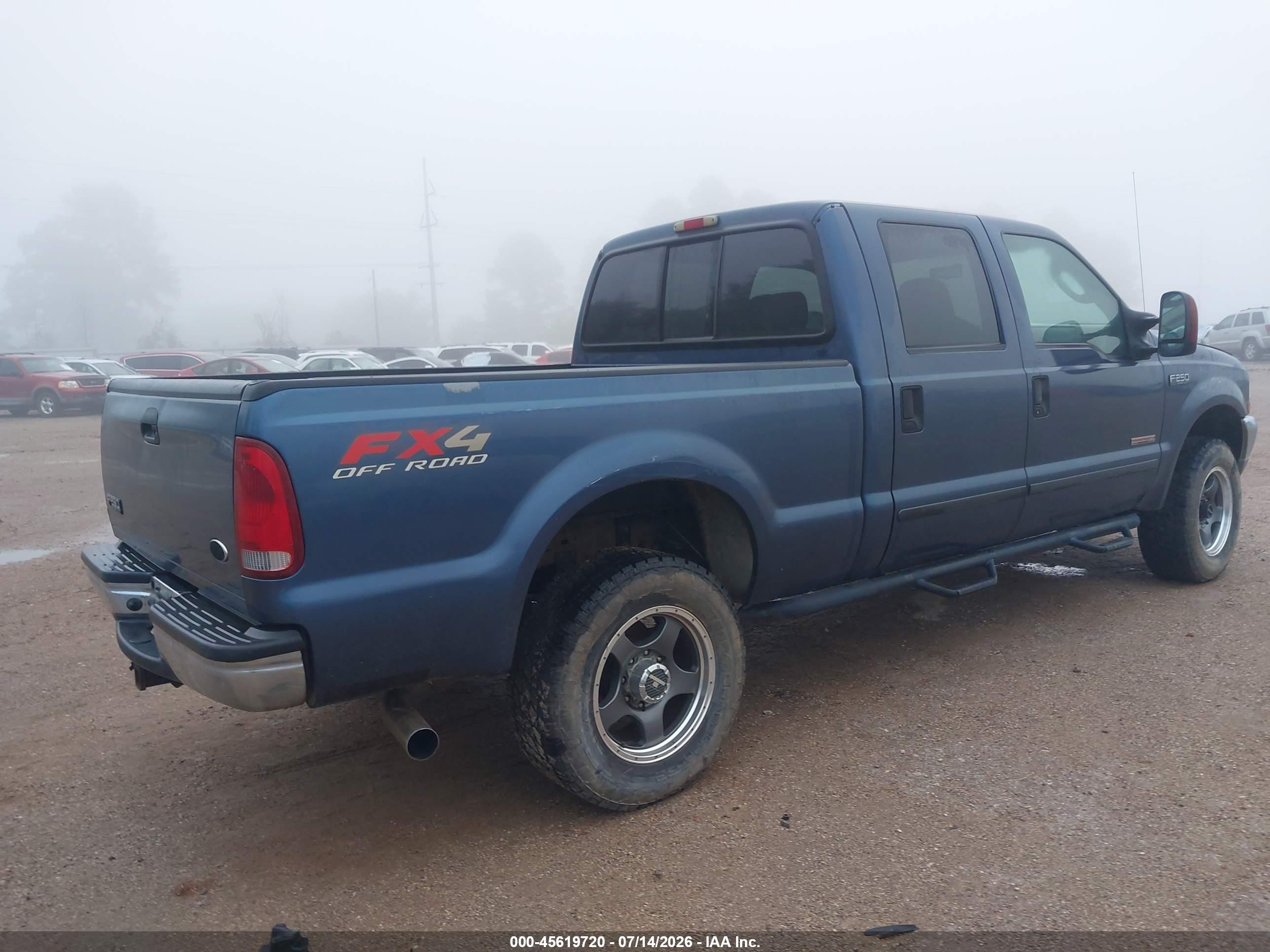 2004 Ford F-250 Lariat/xl/xlt Blue vin: 1FTNW21P14EC09249