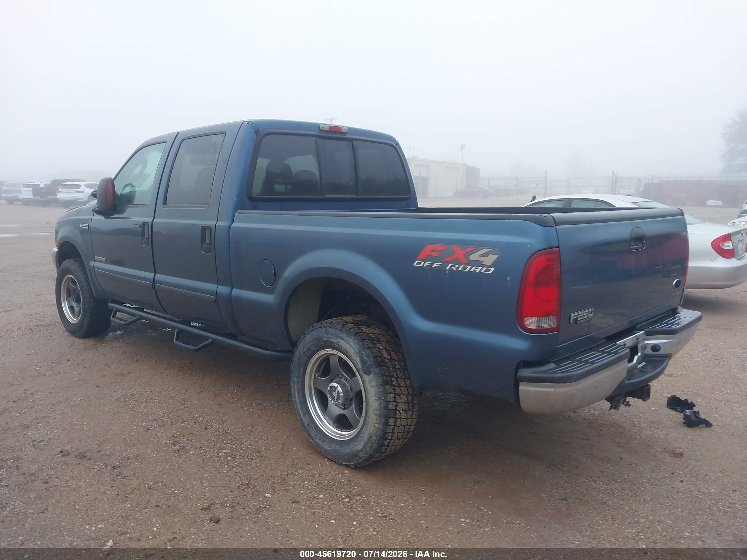 2004 Ford F-250 Lariat/xl/xlt Blue vin: 1FTNW21P14EC09249
