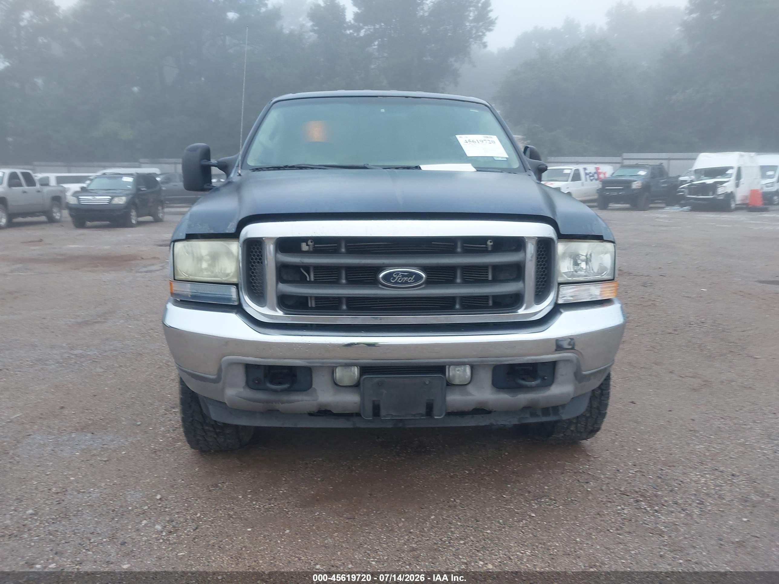 2004 Ford F-250 Lariat/xl/xlt Blue vin: 1FTNW21P14EC09249