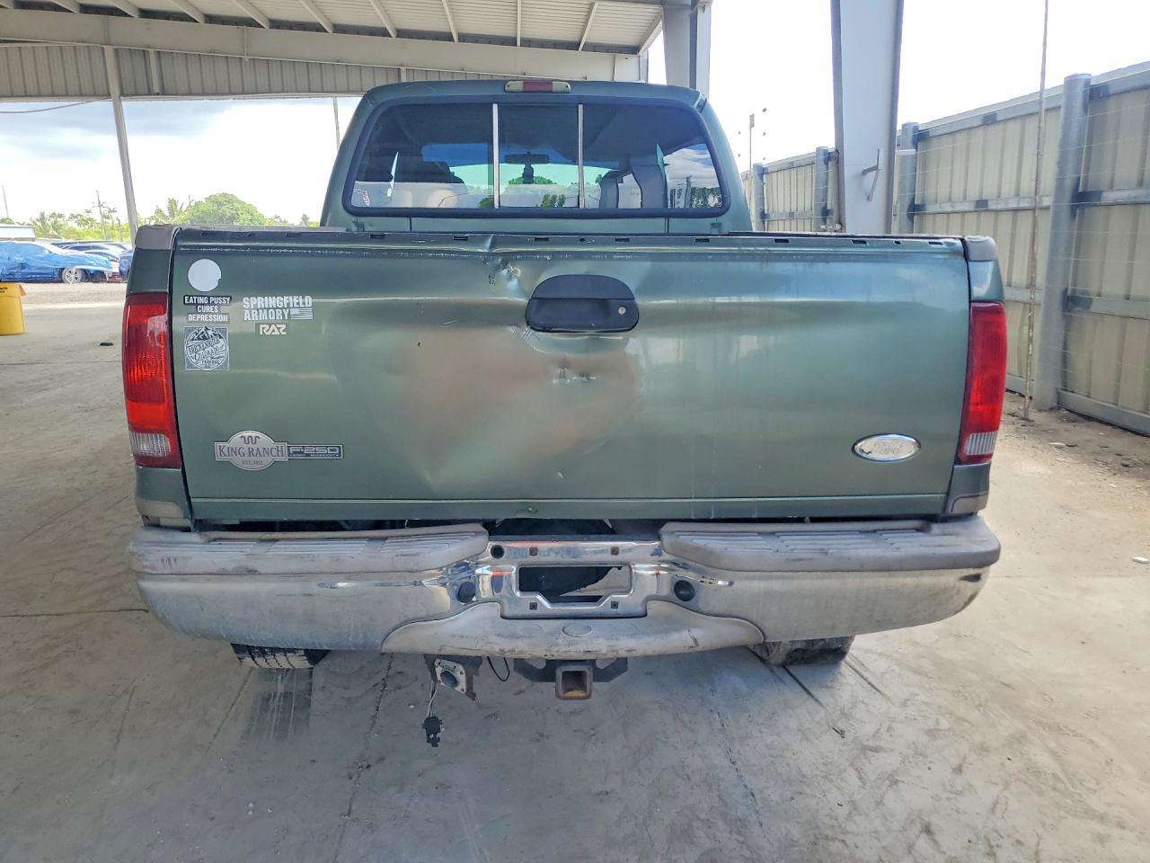 2004 Ford F250 Super Duty Green vin: 1FTNW21P14ED13675