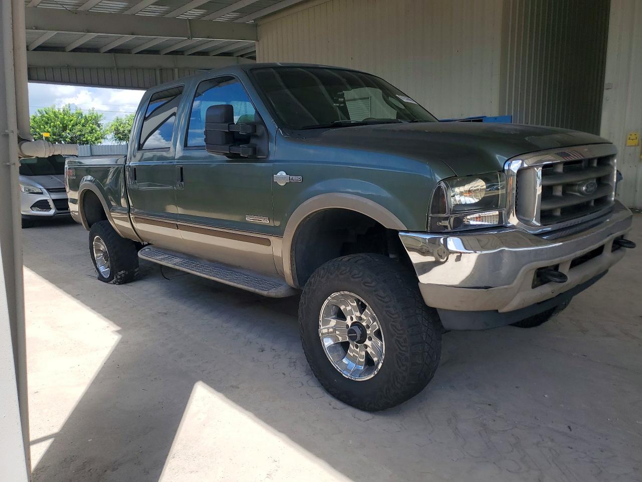 2004 Ford F250 Super Duty Green vin: 1FTNW21P14ED13675