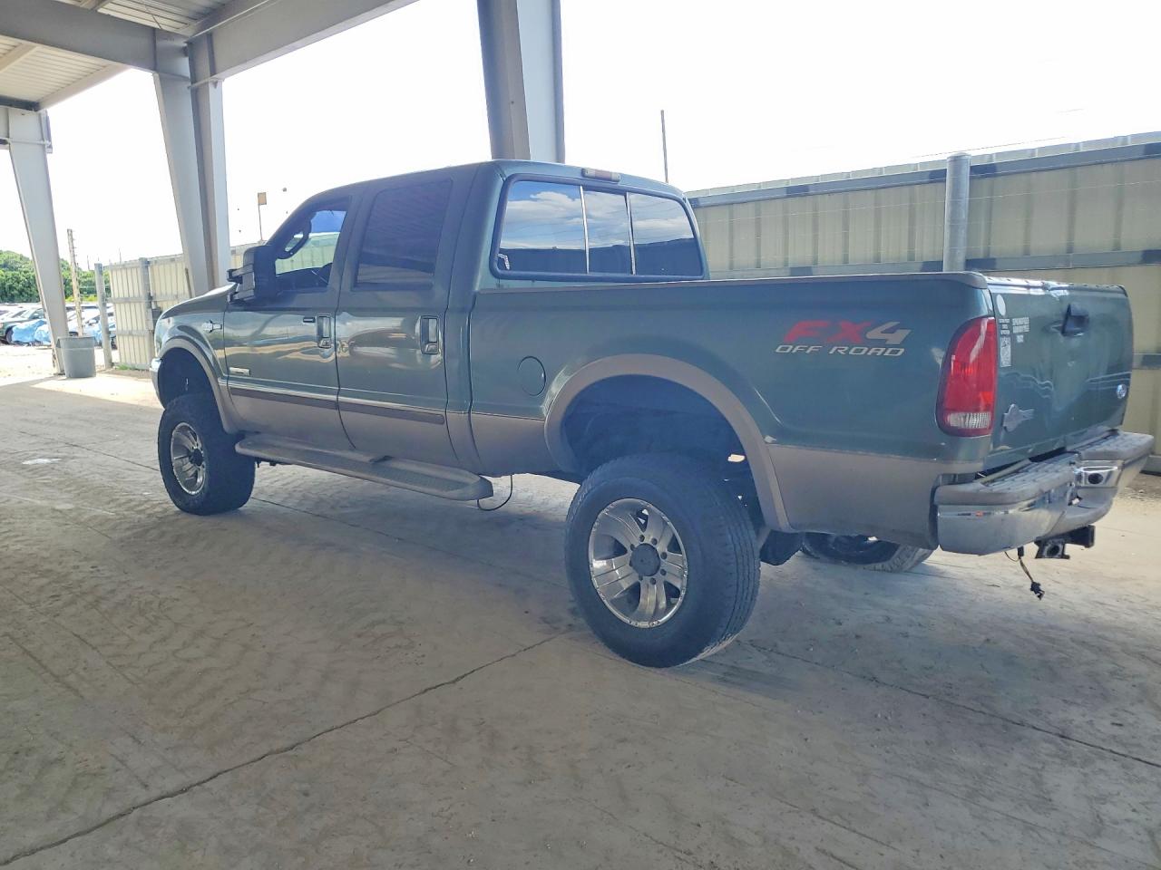 2004 Ford F250 Super Duty Green vin: 1FTNW21P14ED13675