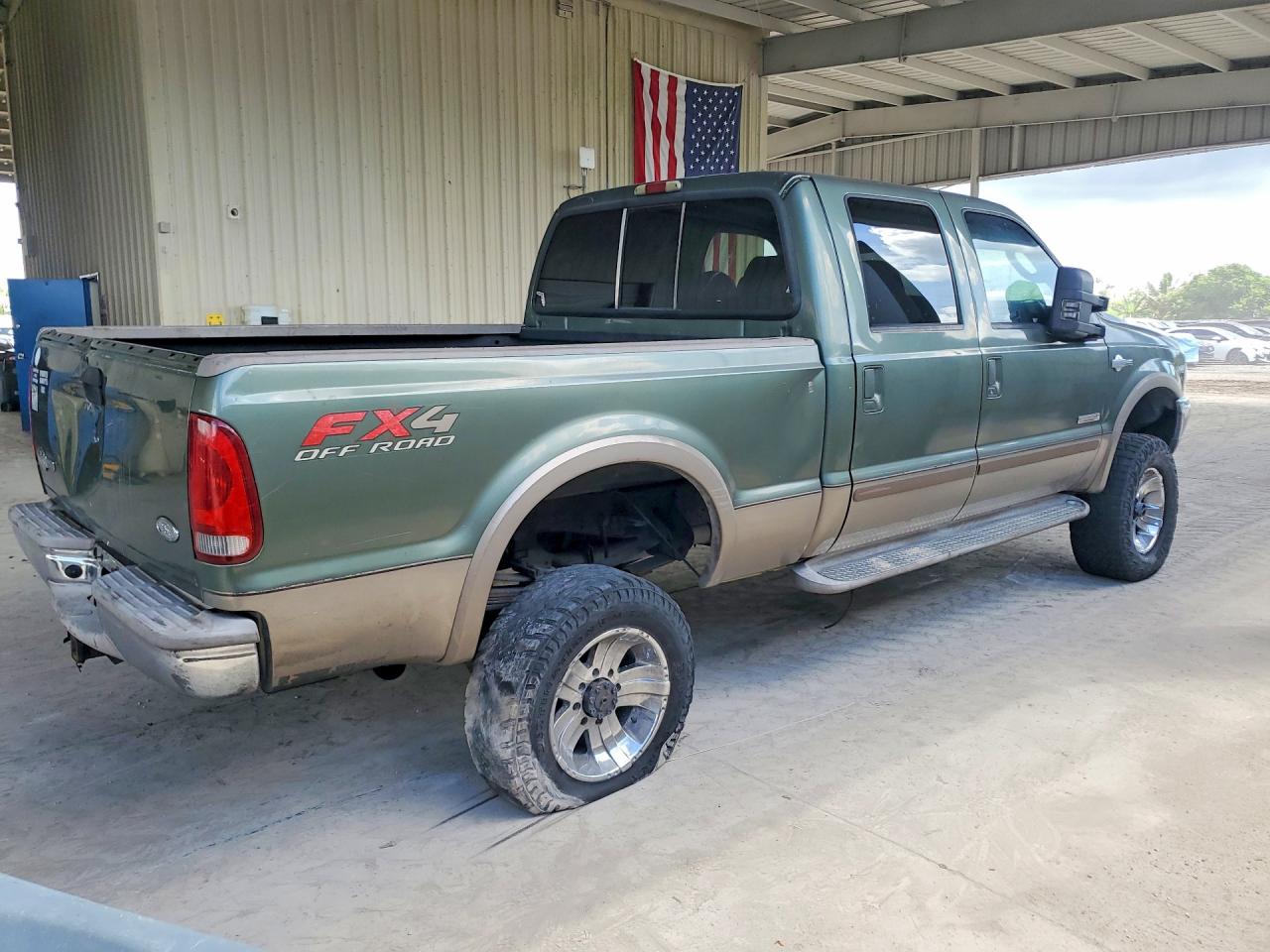 2004 Ford F250 Super Duty Green vin: 1FTNW21P14ED13675