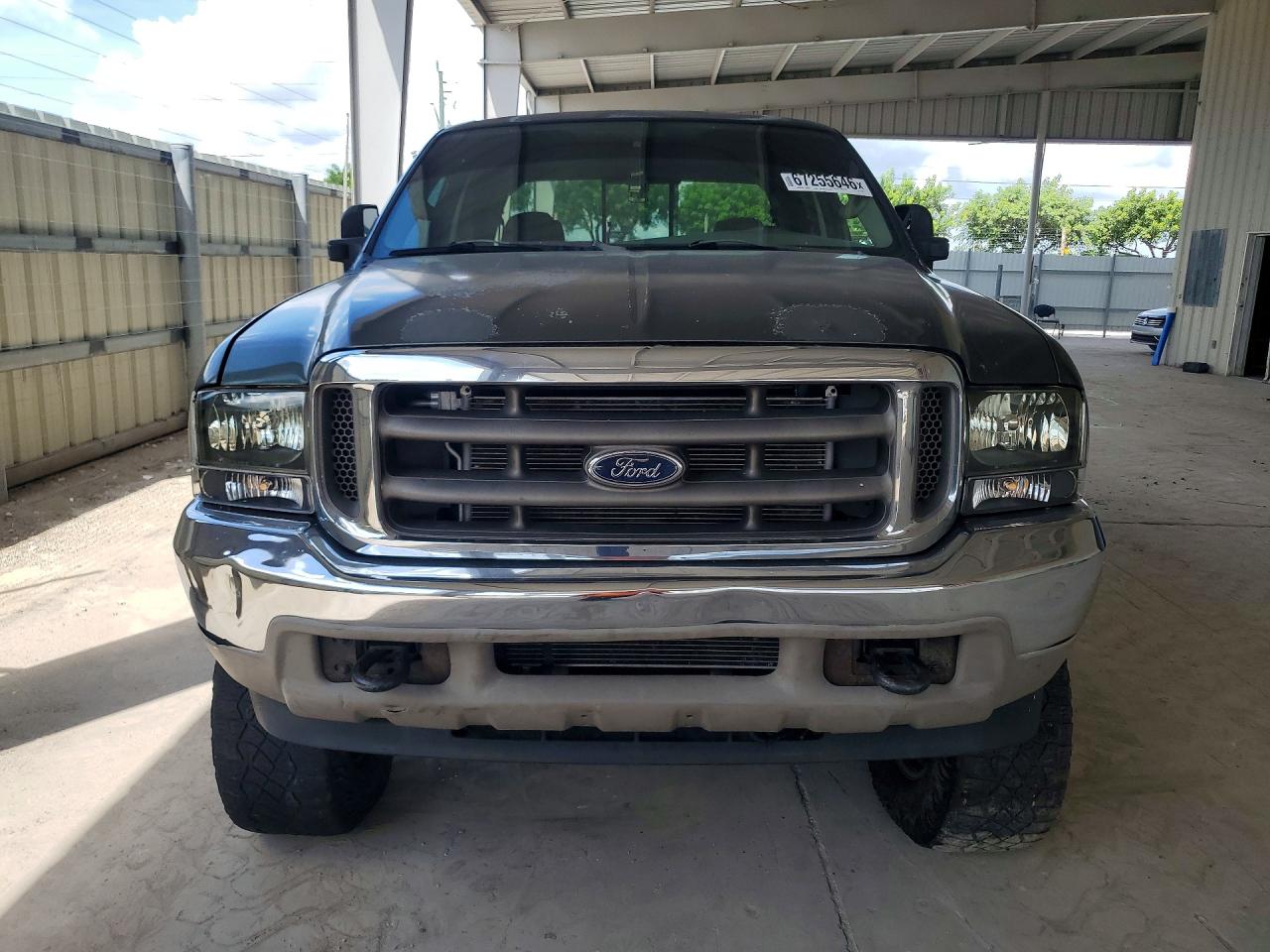 2004 Ford F250 Super Duty Green vin: 1FTNW21P14ED13675