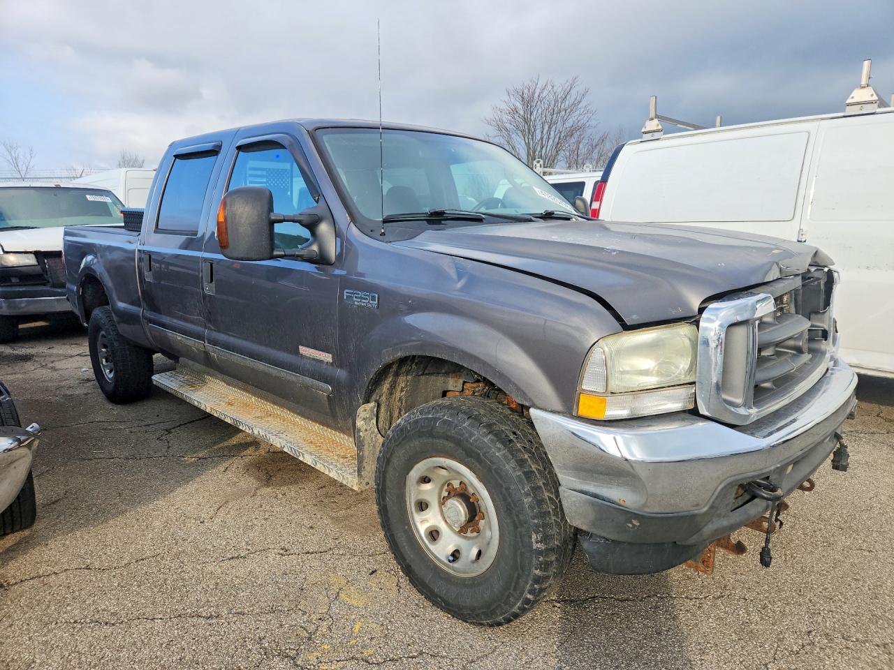 2003 Ford F250 Super Duty Gray vin: 1FTNW21P23EB61274