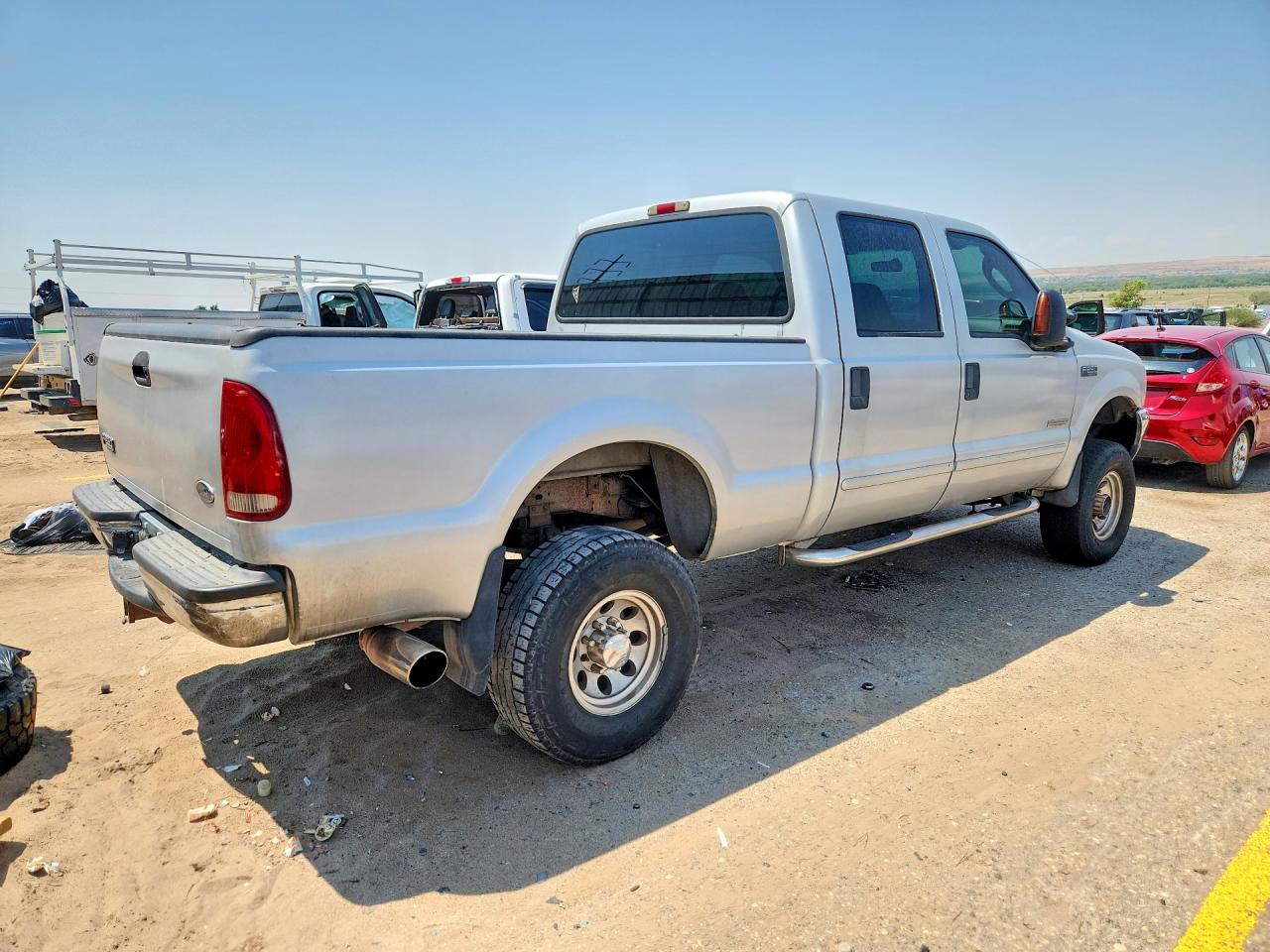 2003 Ford F250 Super Duty Silver vin: 1FTNW21P23EC04477