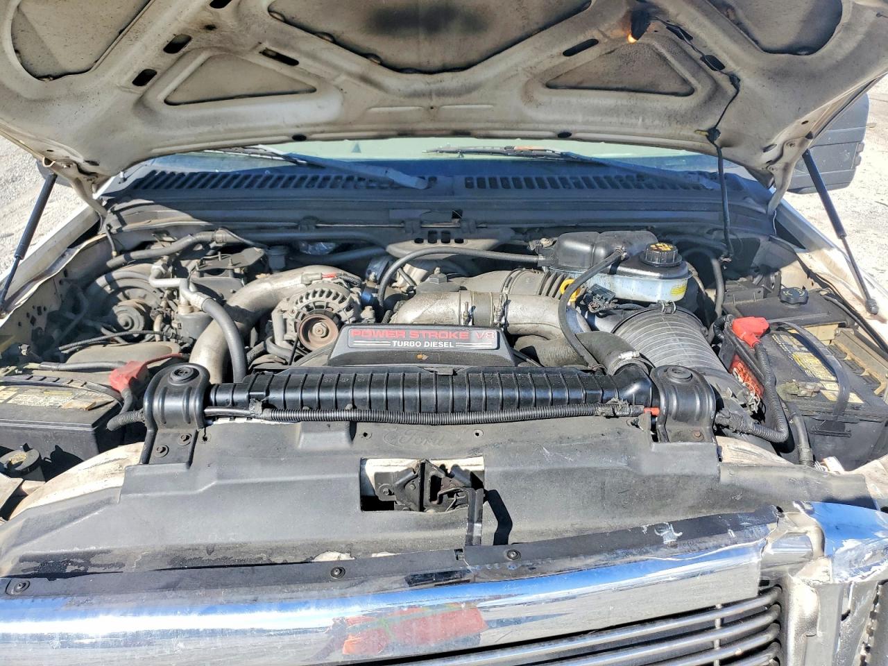 2004 Ford F250 Super Duty White vin: 1FTNW21P24EB48543