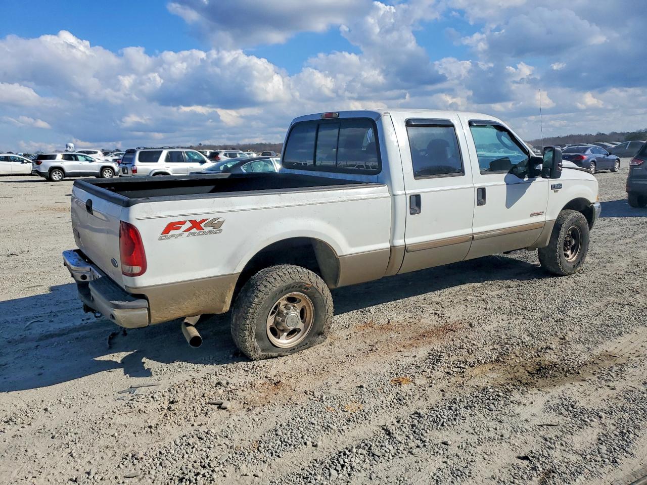 2004 Ford F250 Super Duty White vin: 1FTNW21P24EB48543