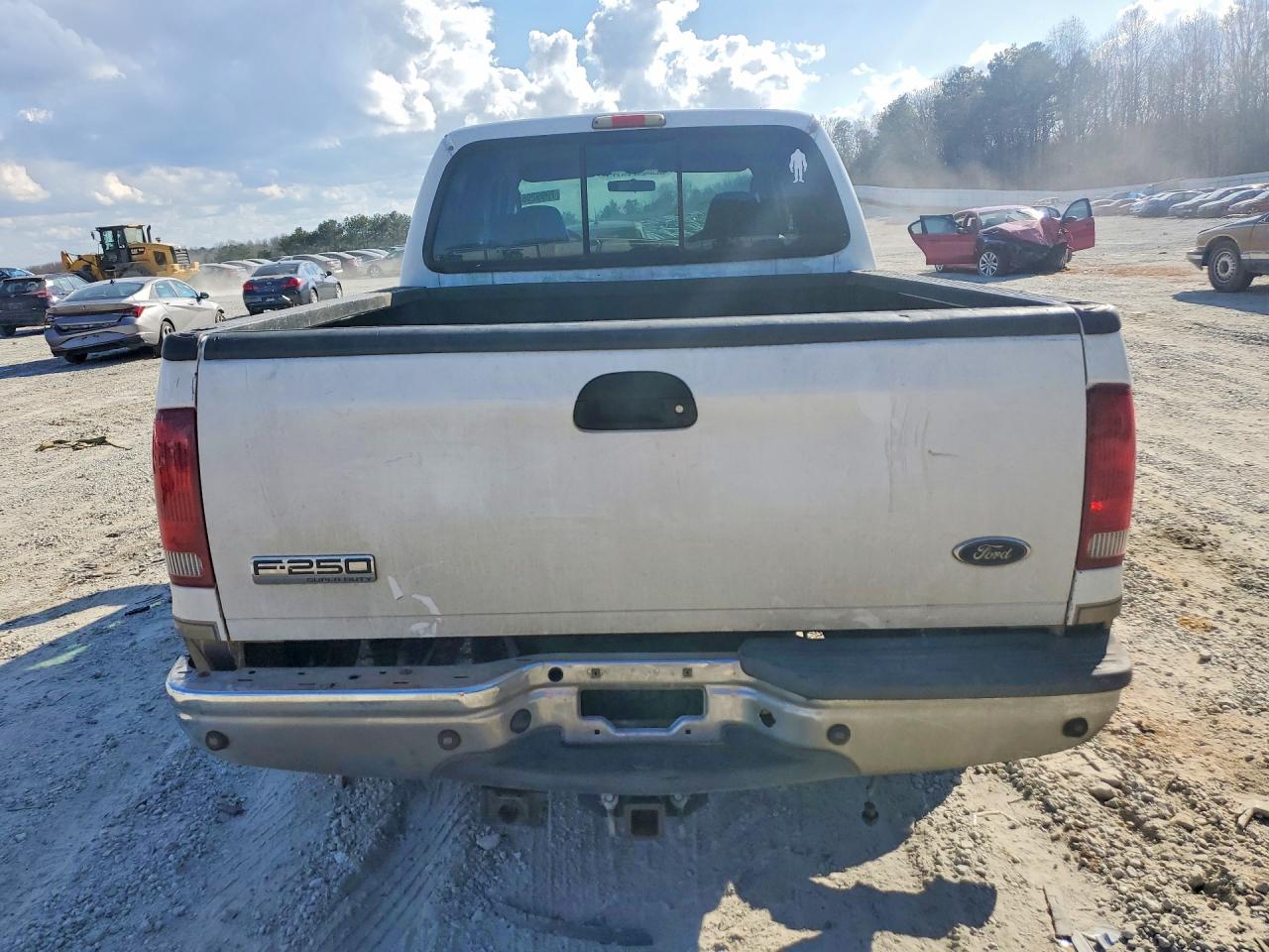 2004 Ford F250 Super Duty White vin: 1FTNW21P24EB48543