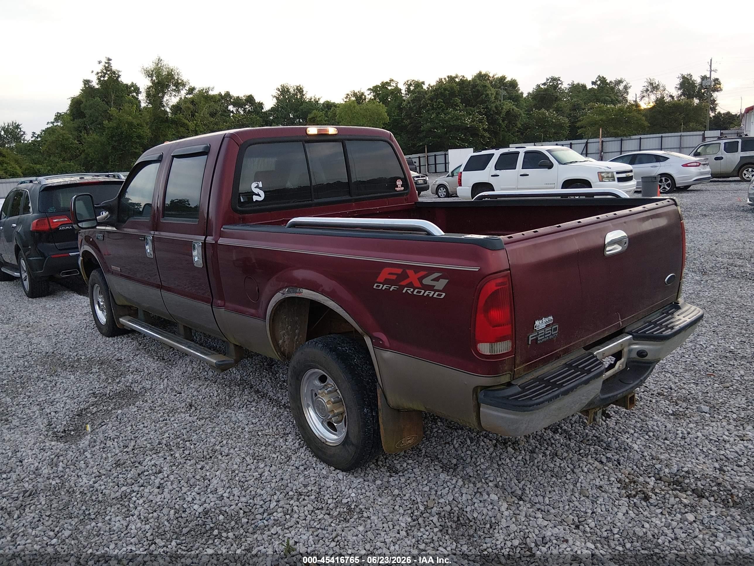 2004 Ford F-250 Lariat/xl/xlt Maroon vin: 1FTNW21P24EC43670