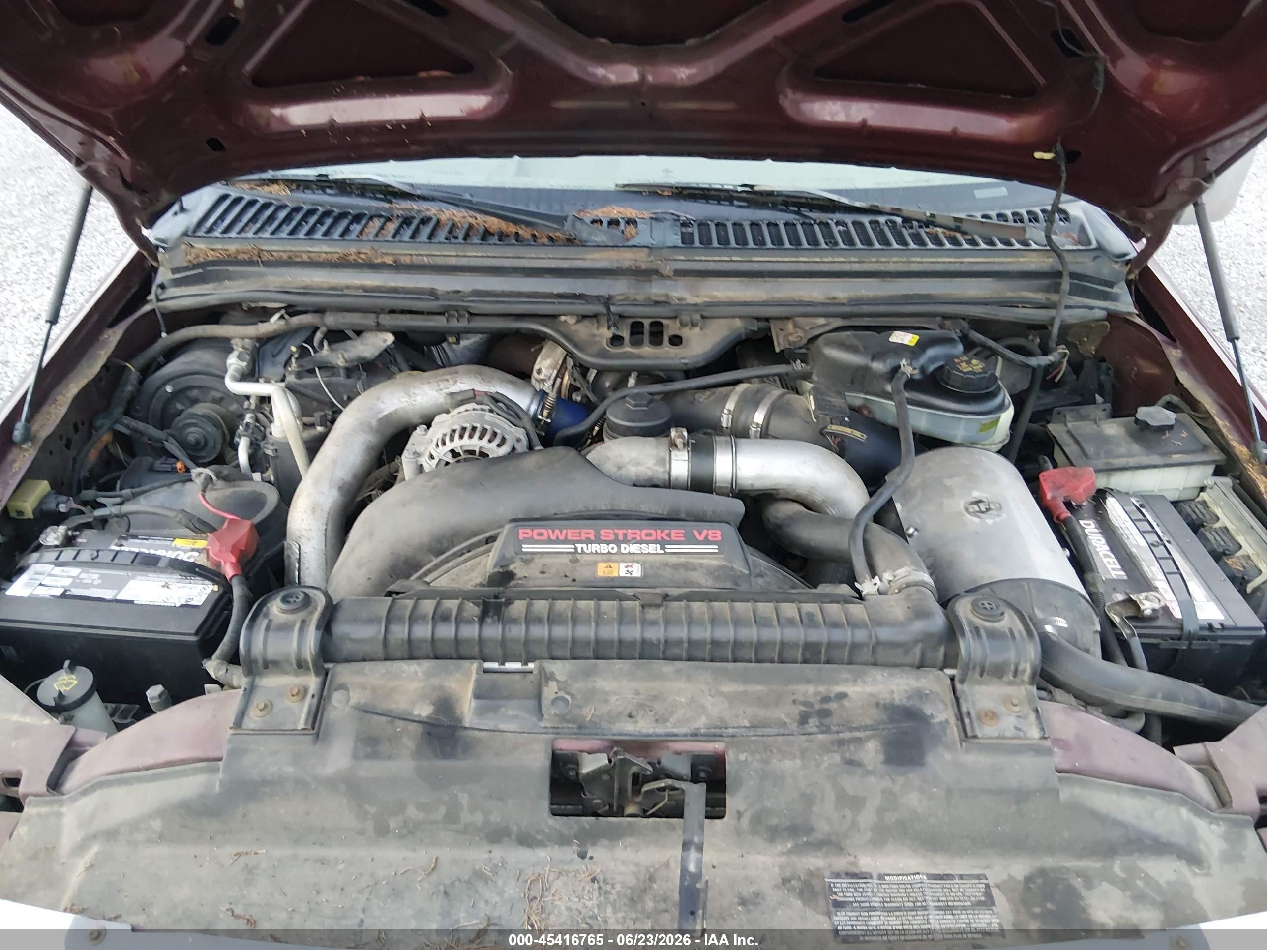 2004 Ford F-250 Lariat/xl/xlt Maroon vin: 1FTNW21P24EC43670