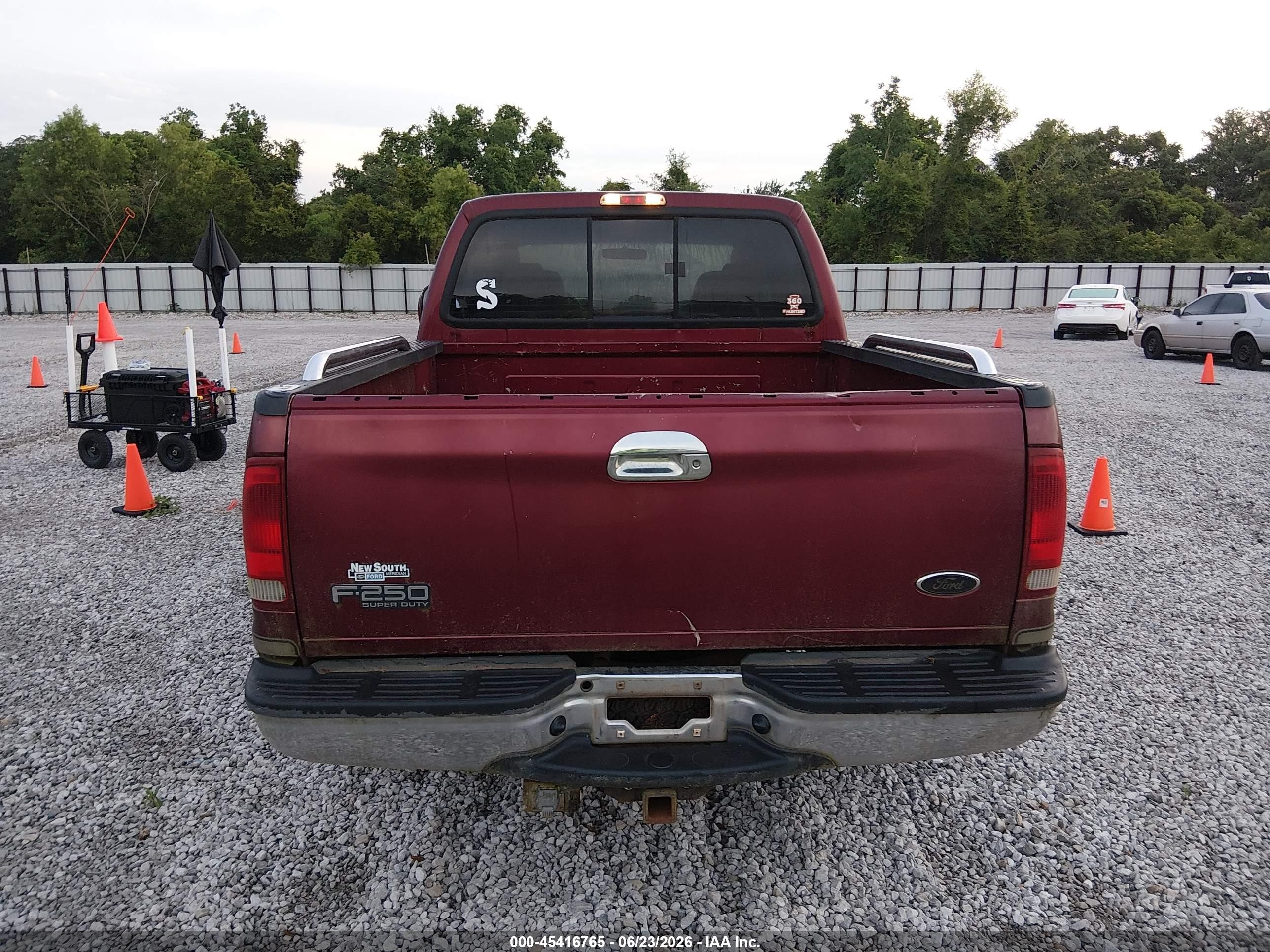 2004 Ford F-250 Lariat/xl/xlt Maroon vin: 1FTNW21P24EC43670