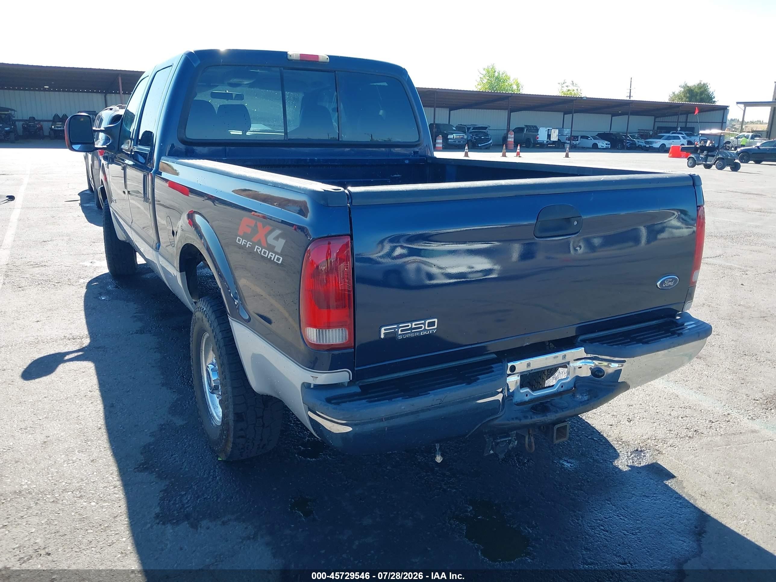 2004 Ford F-250 Lariat/xl/xlt Blue vin: 1FTNW21P24EC88964