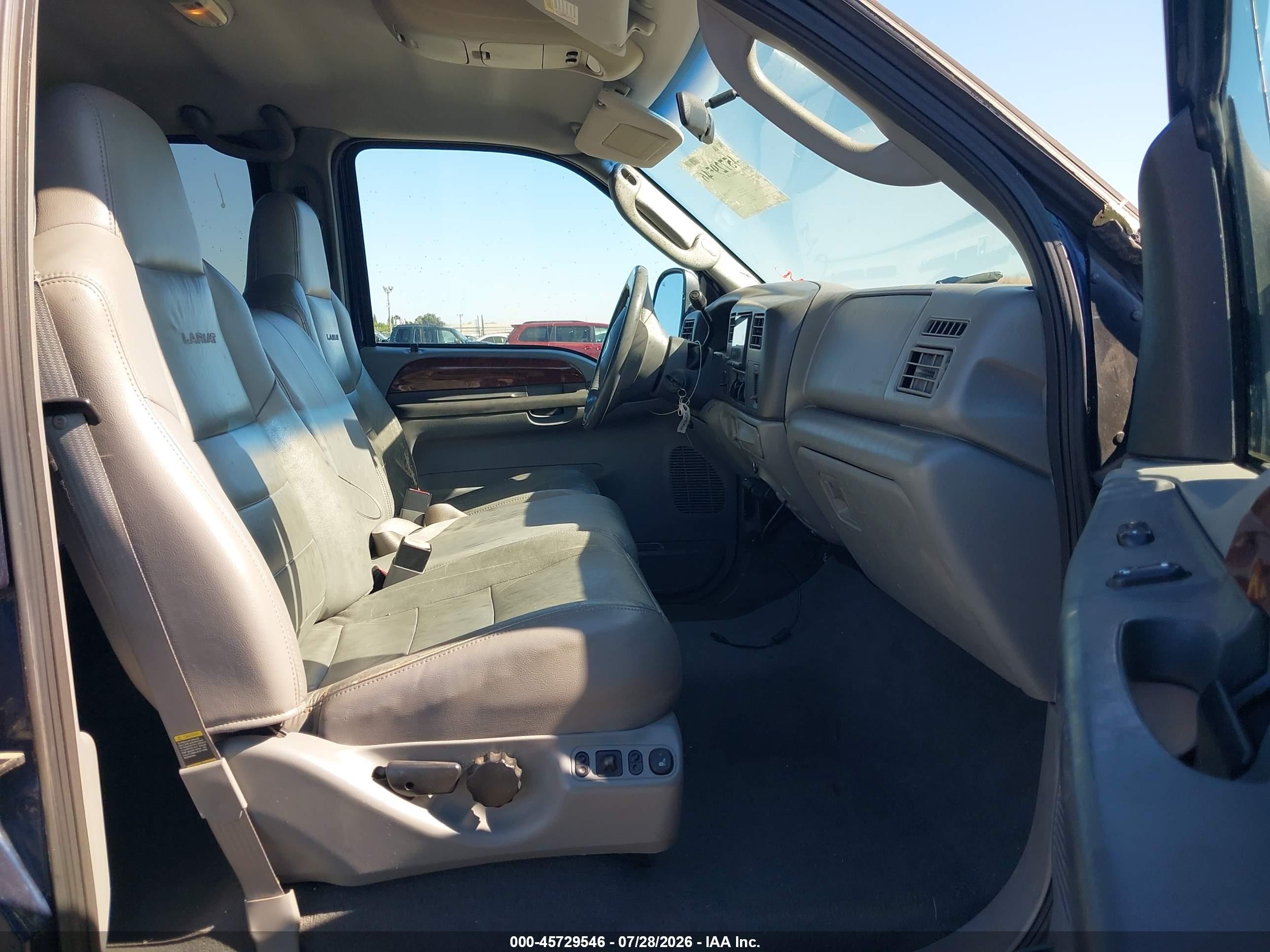 2004 Ford F-250 Lariat/xl/xlt Blue vin: 1FTNW21P24EC88964