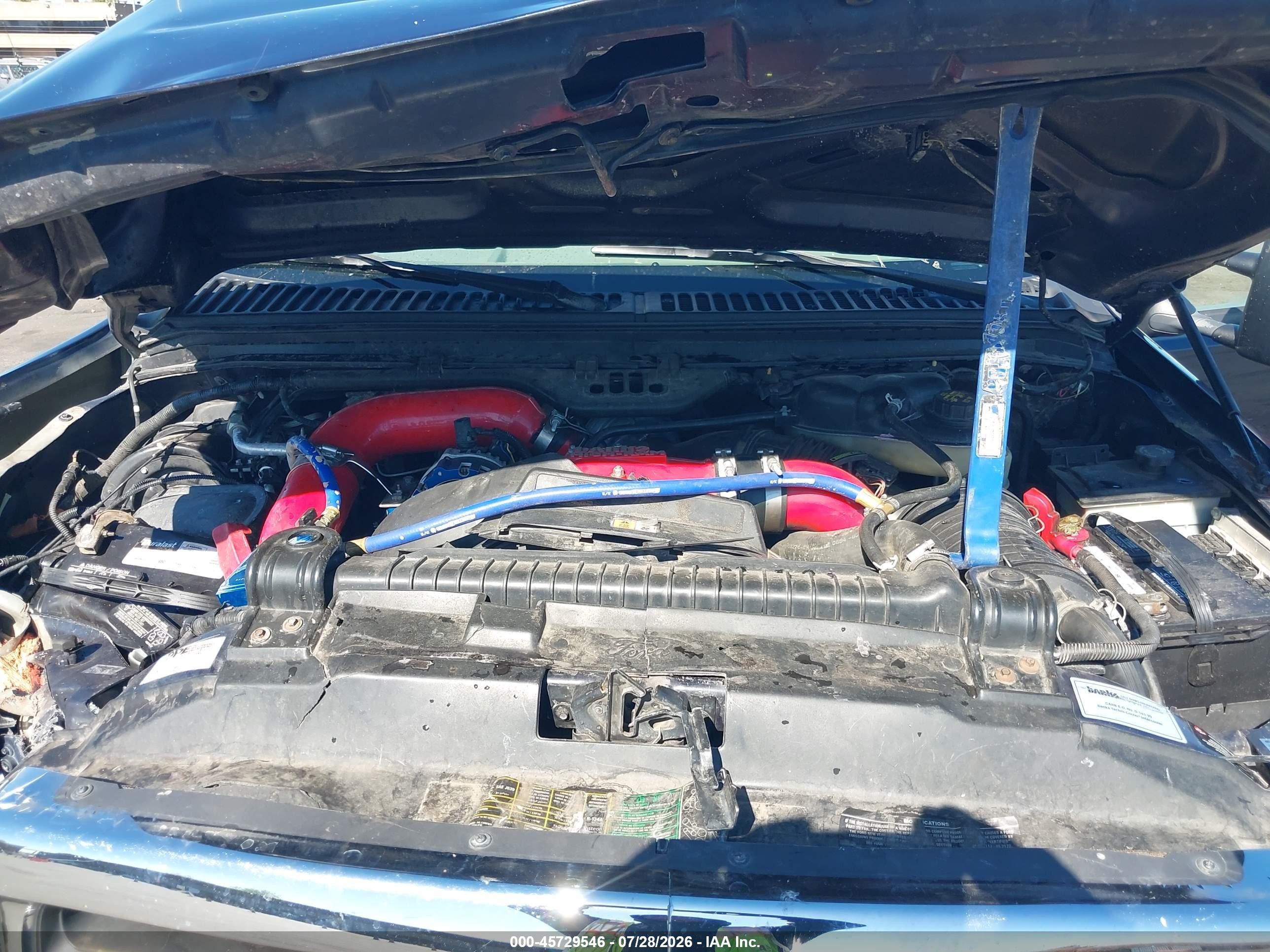 2004 Ford F-250 Lariat/xl/xlt Blue vin: 1FTNW21P24EC88964