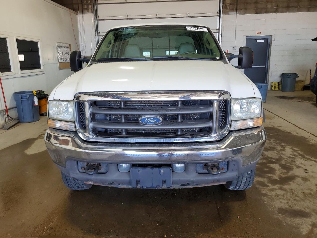 2004 Ford F250 Super Duty White vin: 1FTNW21P24ED16701