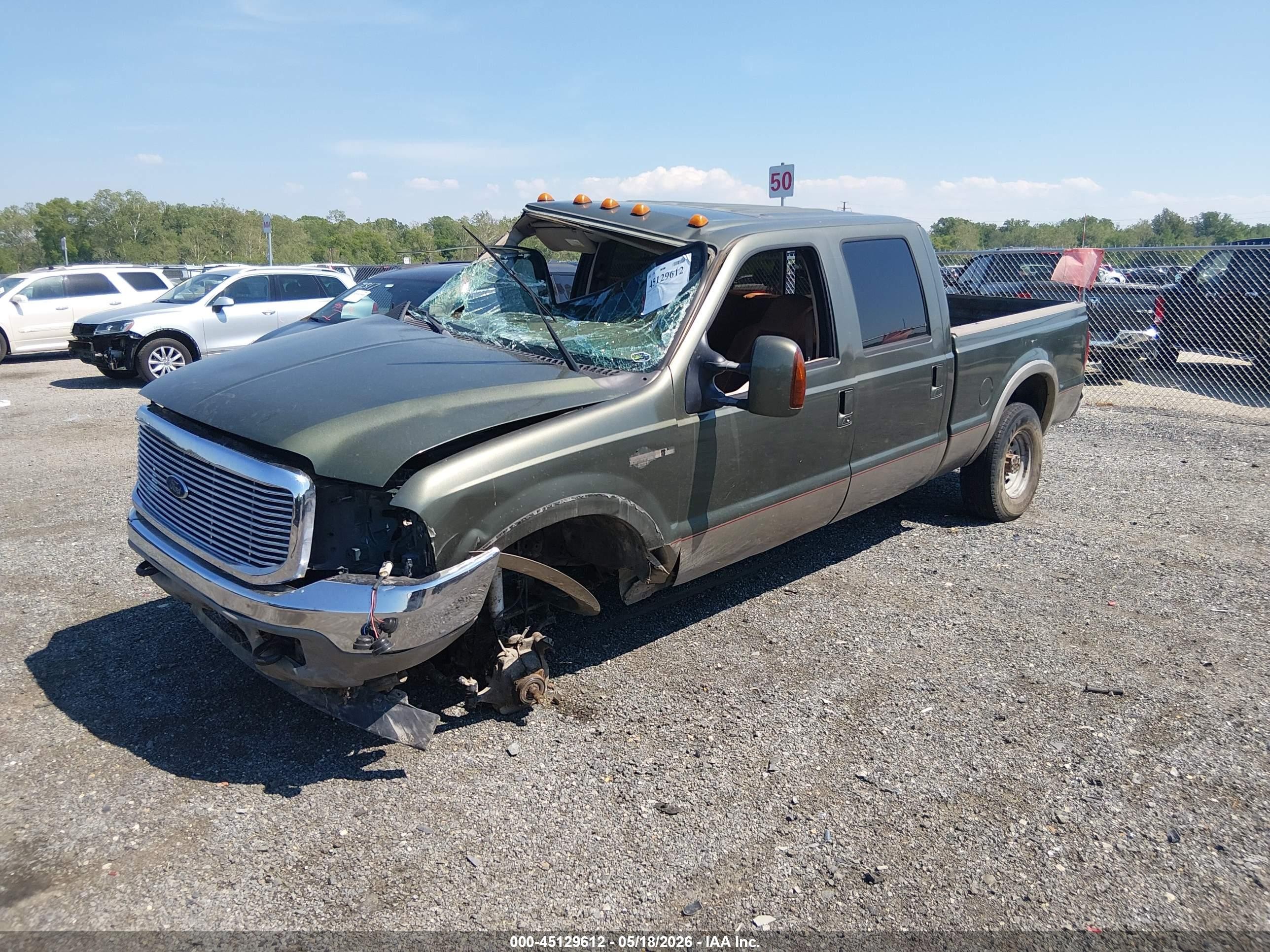 2003 Ford F-250 Lariat/xl/xlt Green vin: 1FTNW21P33EC65367