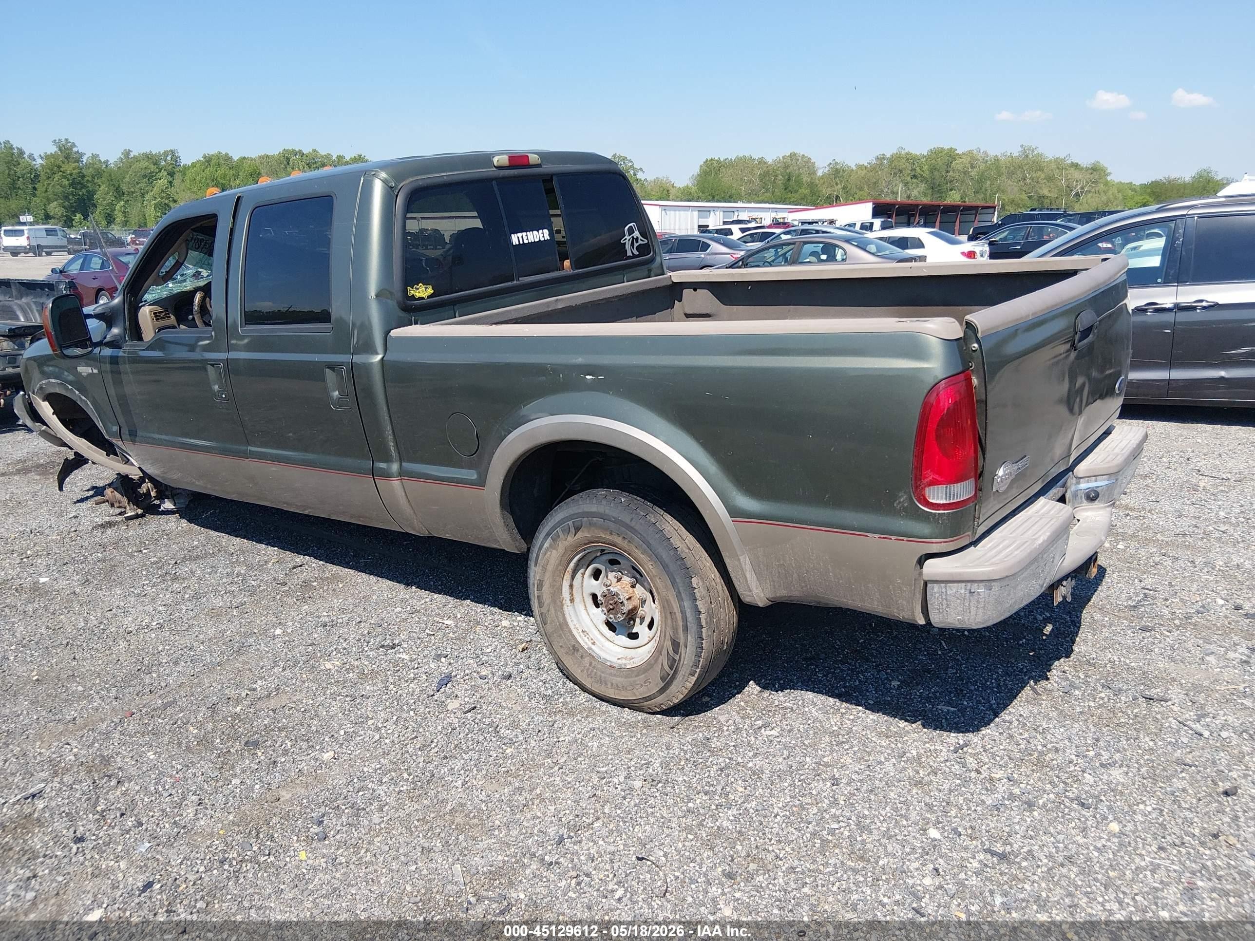 2003 Ford F-250 Lariat/xl/xlt Green vin: 1FTNW21P33EC65367