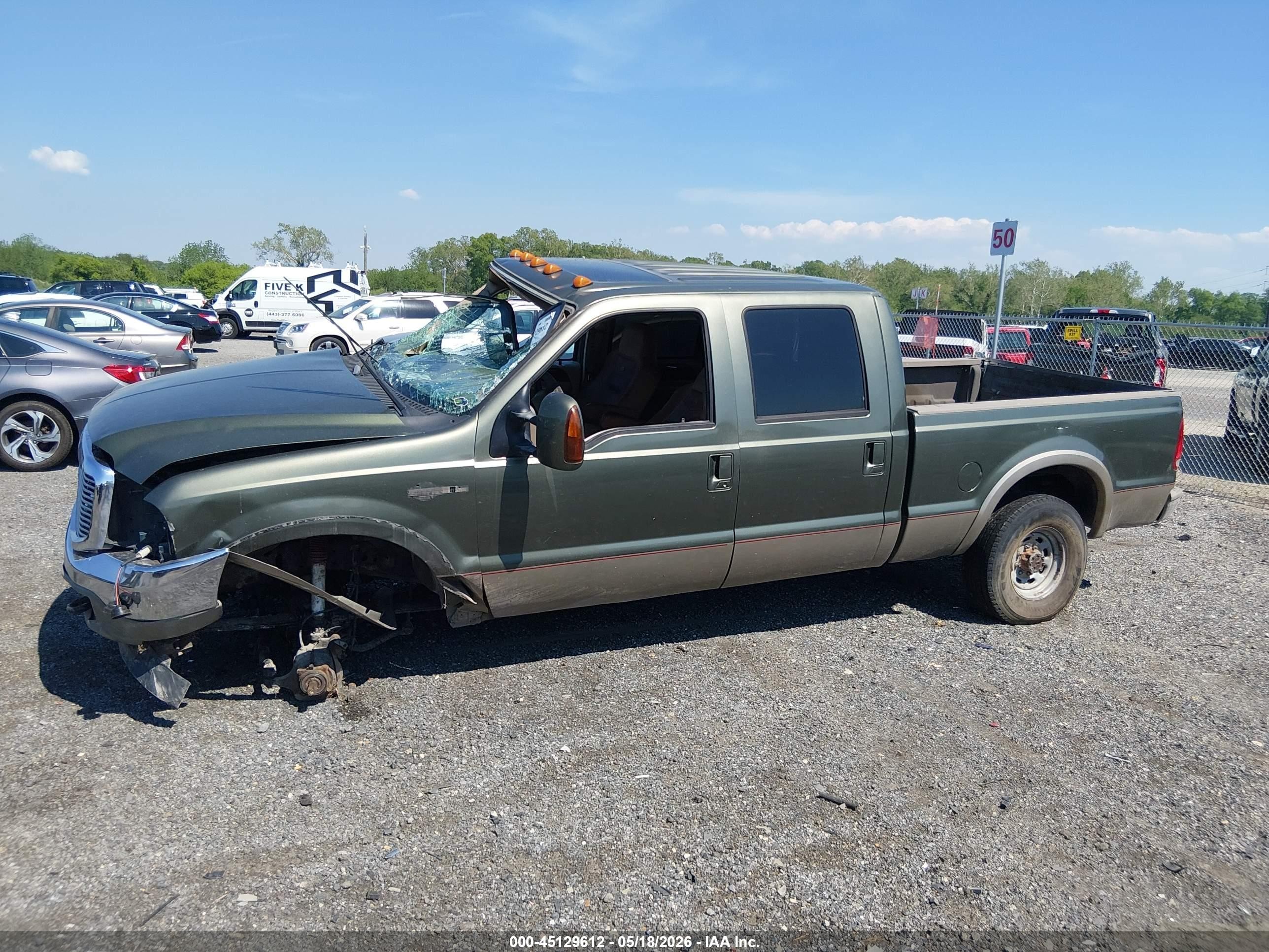 2003 Ford F-250 Lariat/xl/xlt Green vin: 1FTNW21P33EC65367