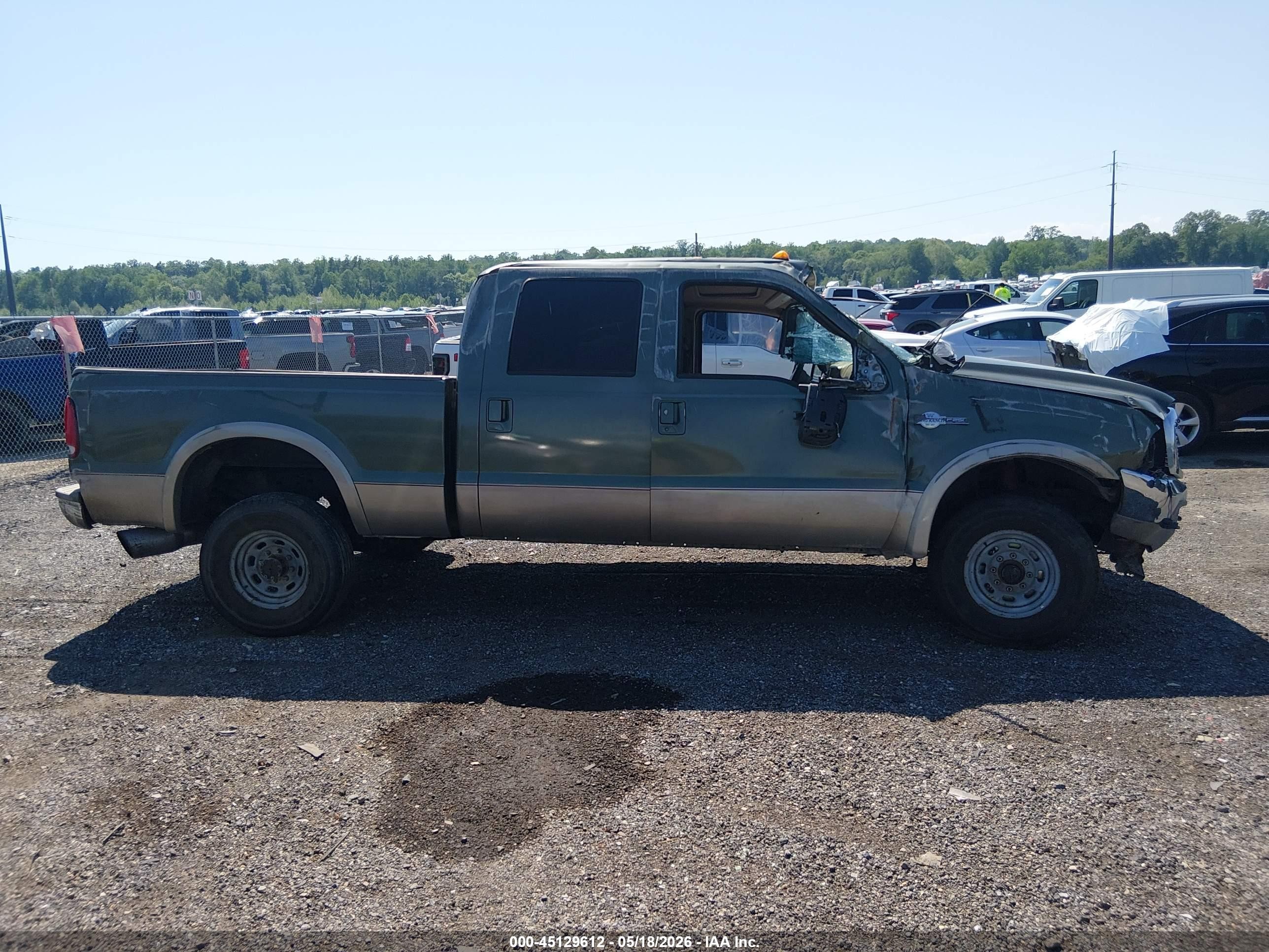 2003 Ford F-250 Lariat/xl/xlt Green vin: 1FTNW21P33EC65367