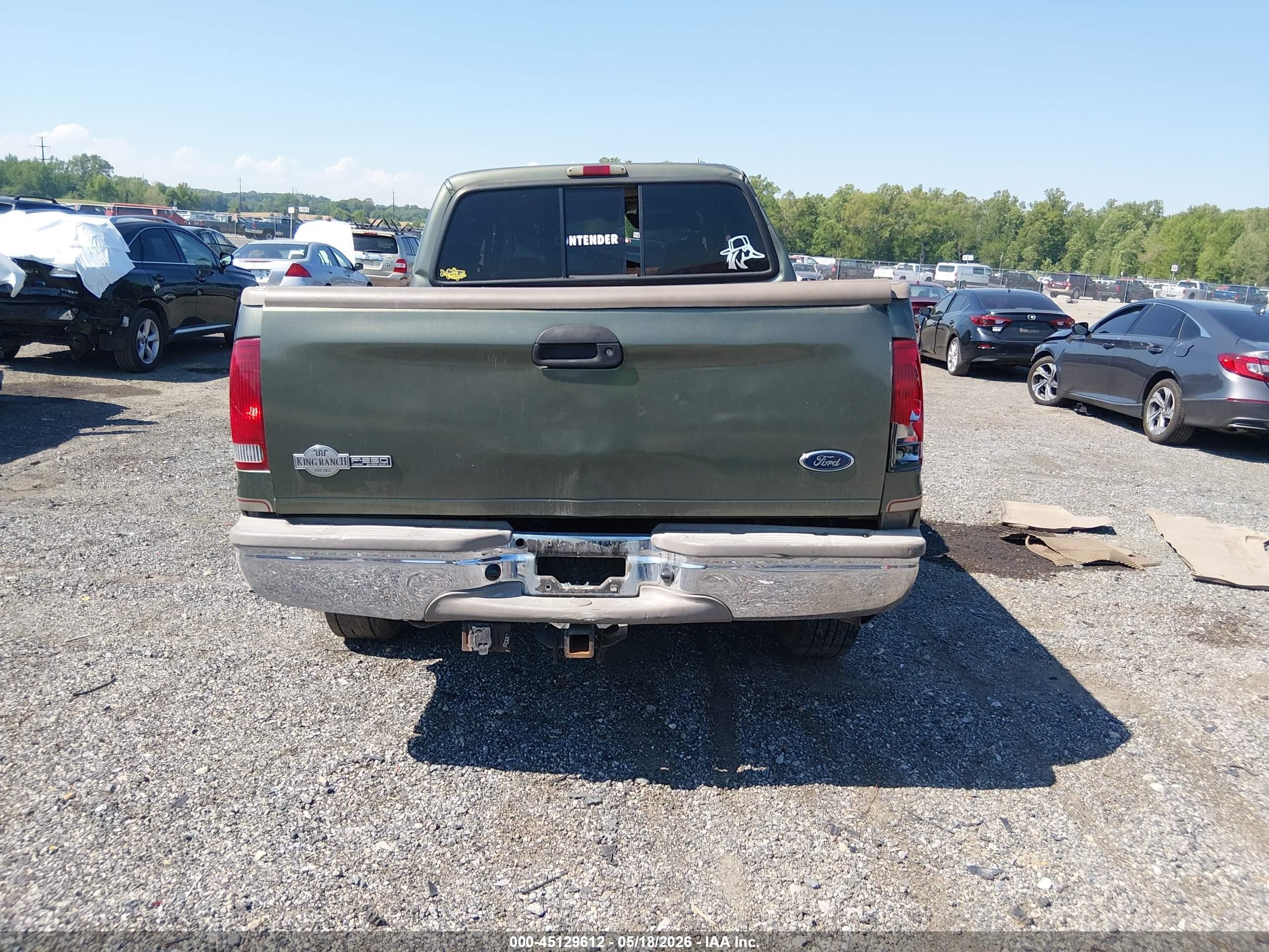 2003 Ford F-250 Lariat/xl/xlt Green vin: 1FTNW21P33EC65367