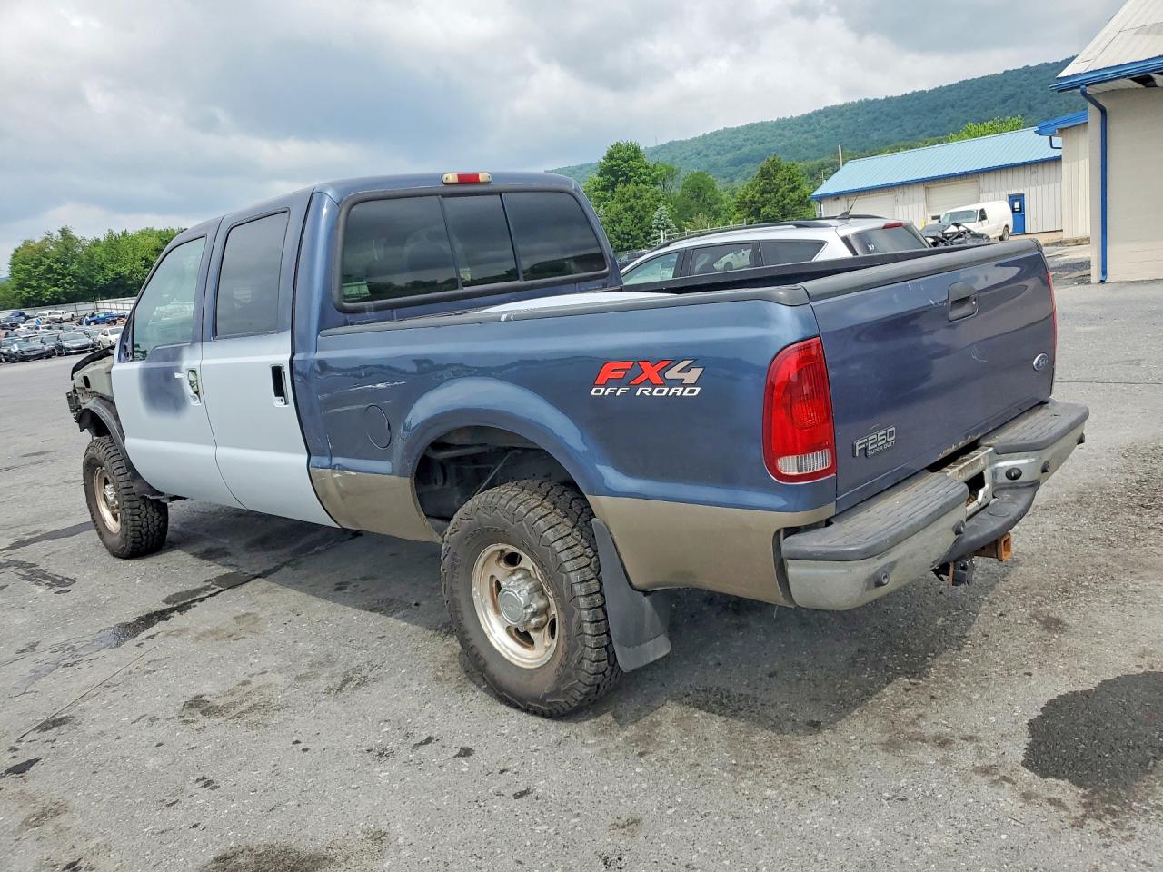 2004 Ford F250 Super Duty Blue vin: 1FTNW21P34ED86997