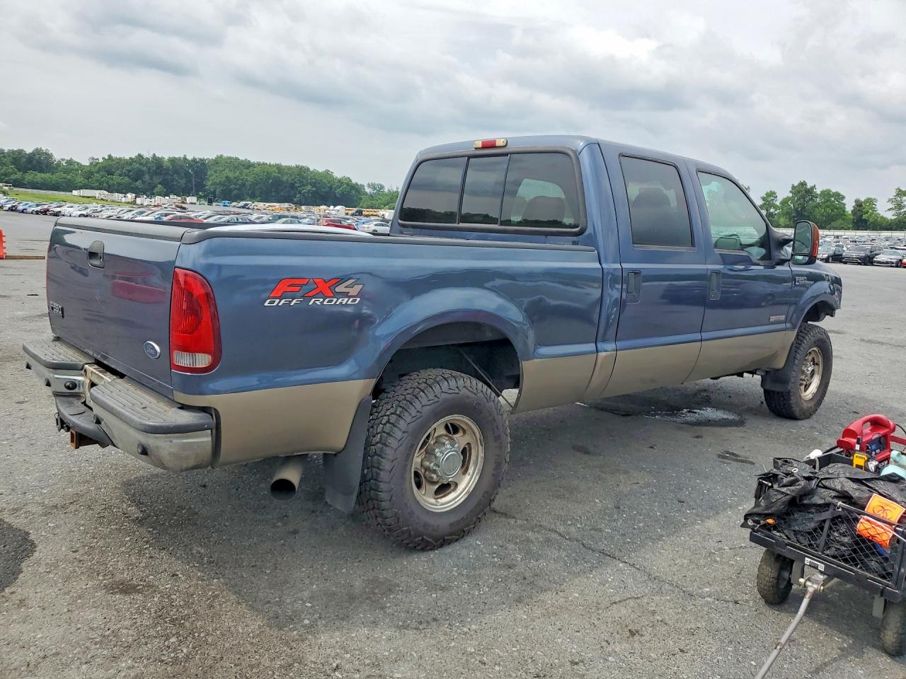2004 Ford F250 Super Duty Blue vin: 1FTNW21P34ED86997