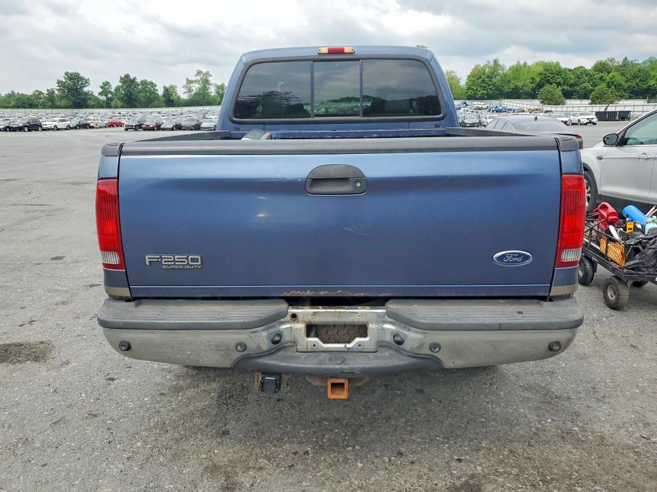 2004 Ford F250 Super Duty Blue vin: 1FTNW21P34ED86997