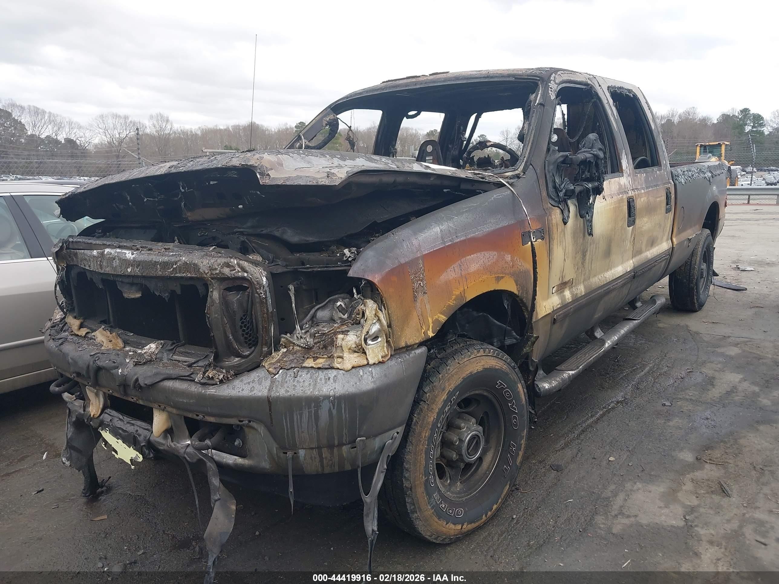 2003 Ford F-250 Lariat/xl/xlt White vin: 1FTNW21P43EC75776