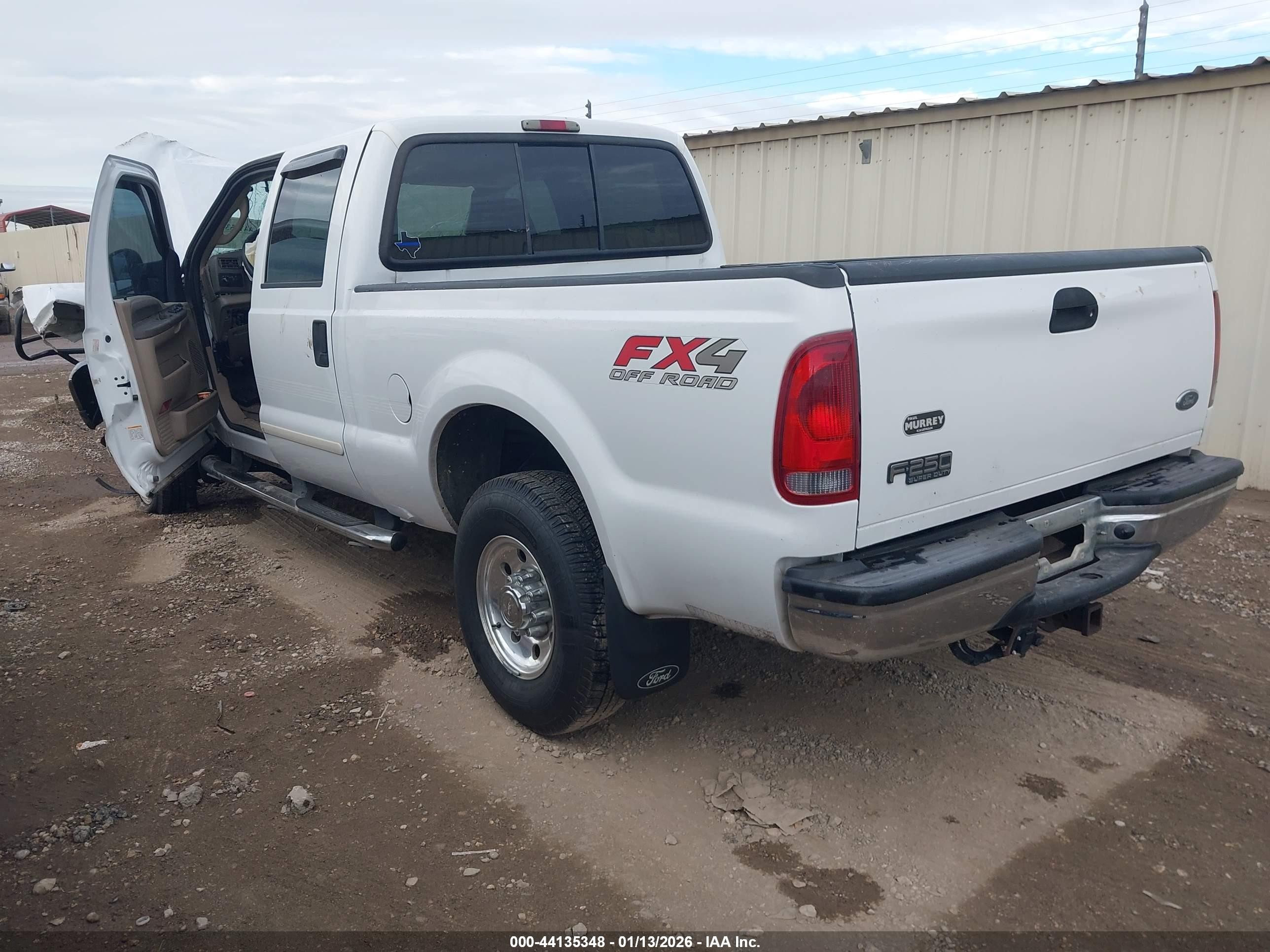 2003 Ford F-250 Lariat/xl/xlt White vin: 1FTNW21P43EC75955
