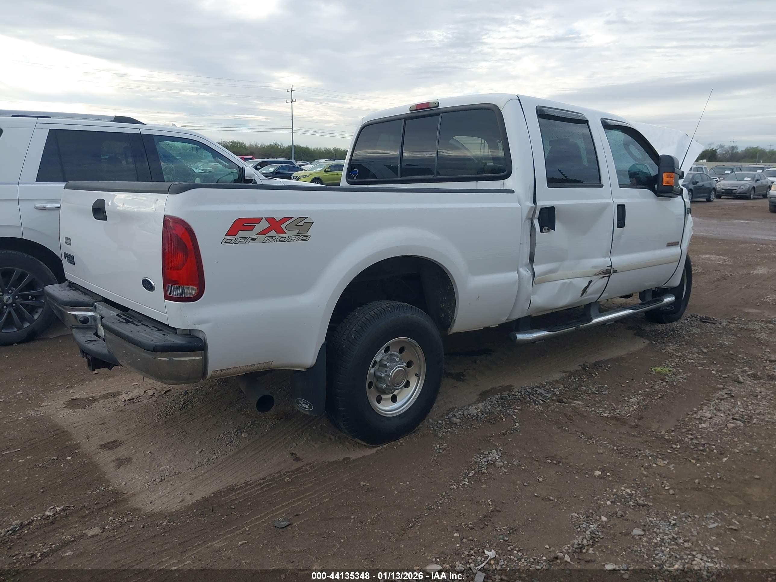2003 Ford F-250 Lariat/xl/xlt White vin: 1FTNW21P43EC75955