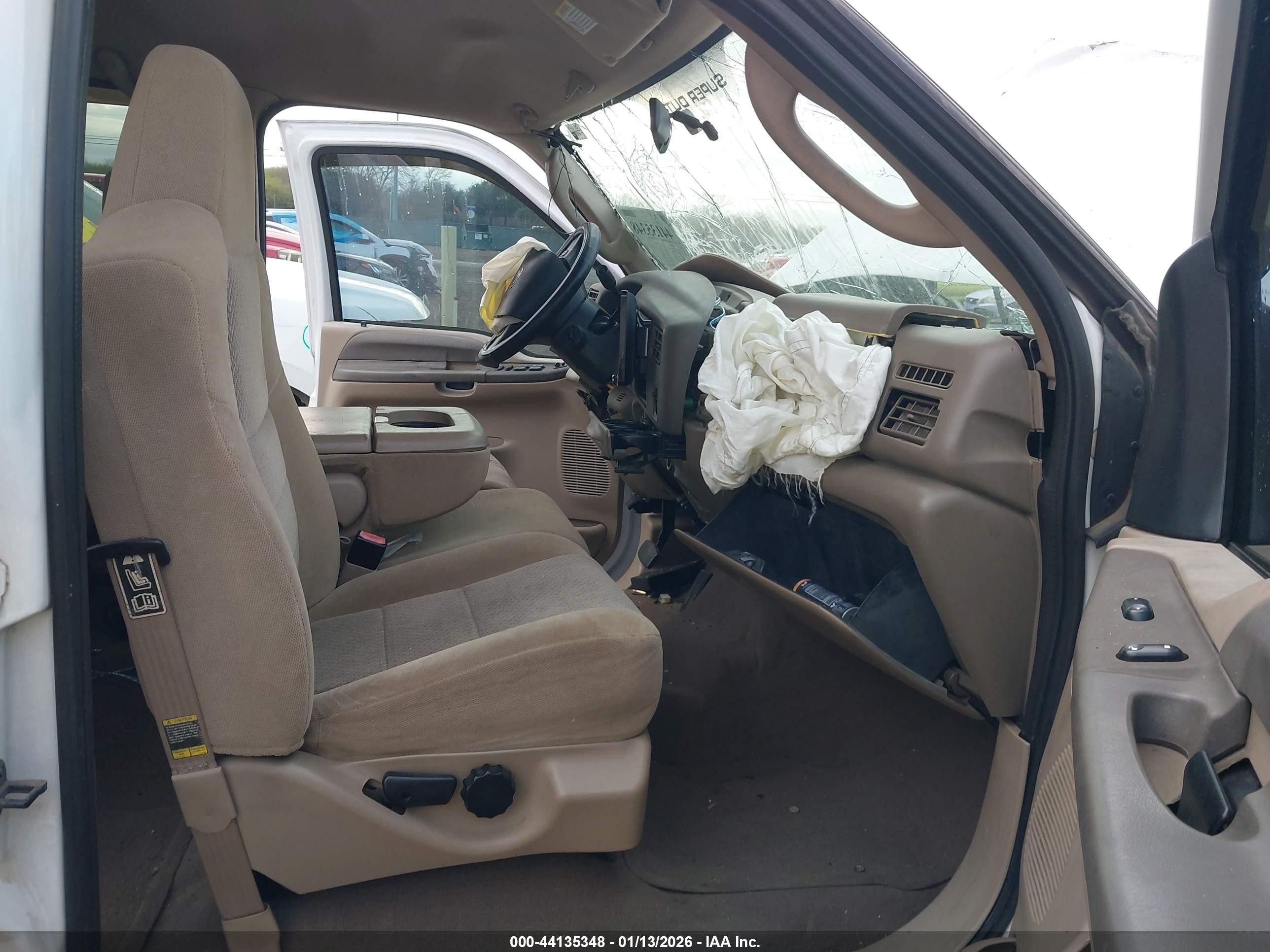 2003 Ford F-250 Lariat/xl/xlt White vin: 1FTNW21P43EC75955